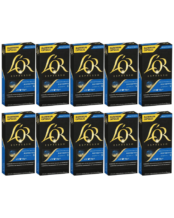 L'OR Ristretto Decaffeinato Coffee Pods 100 Pack
