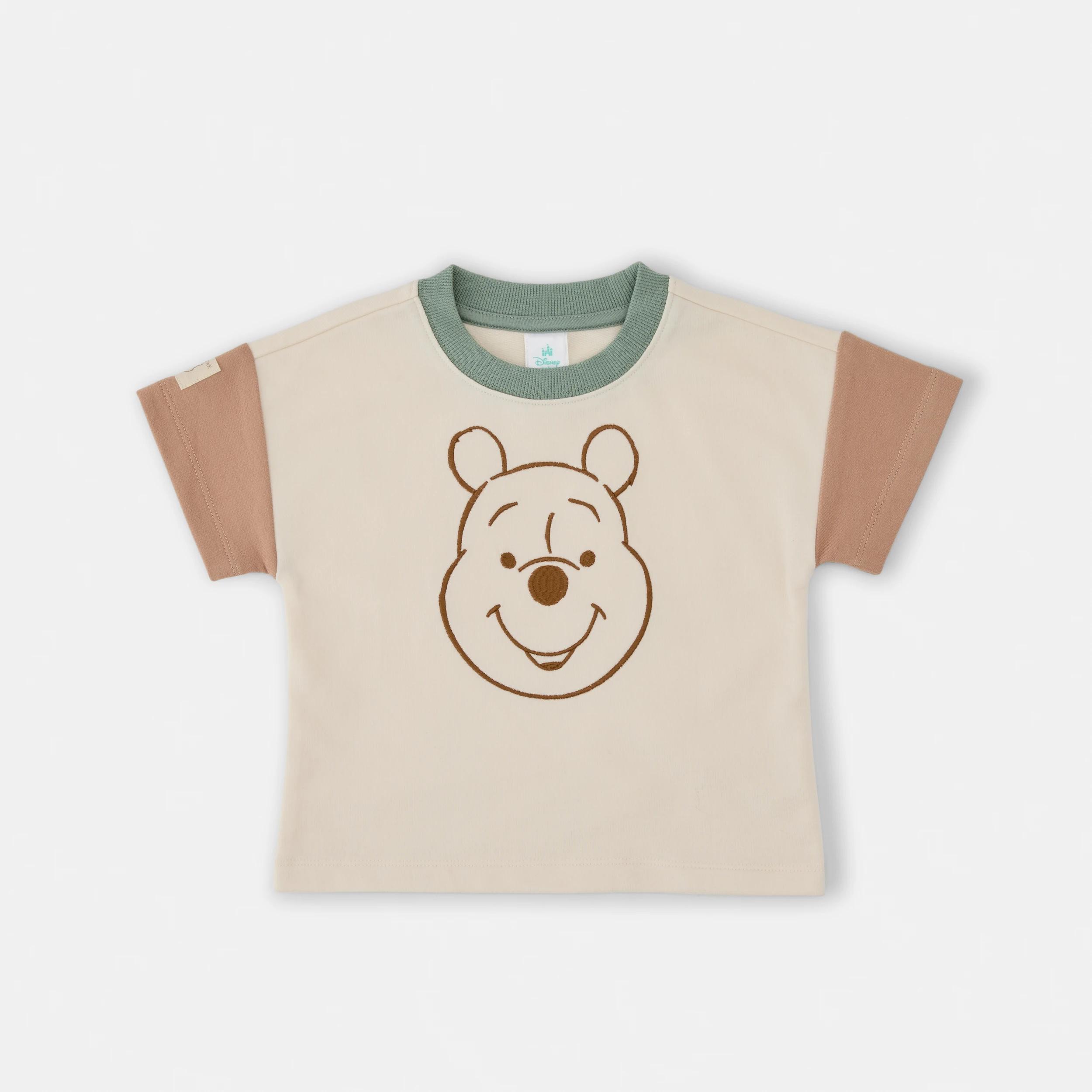 3 Winnie the Pooh License Short Sleeve T-shirt and Shorts Set BEIGE WINNIE, 3 of 6