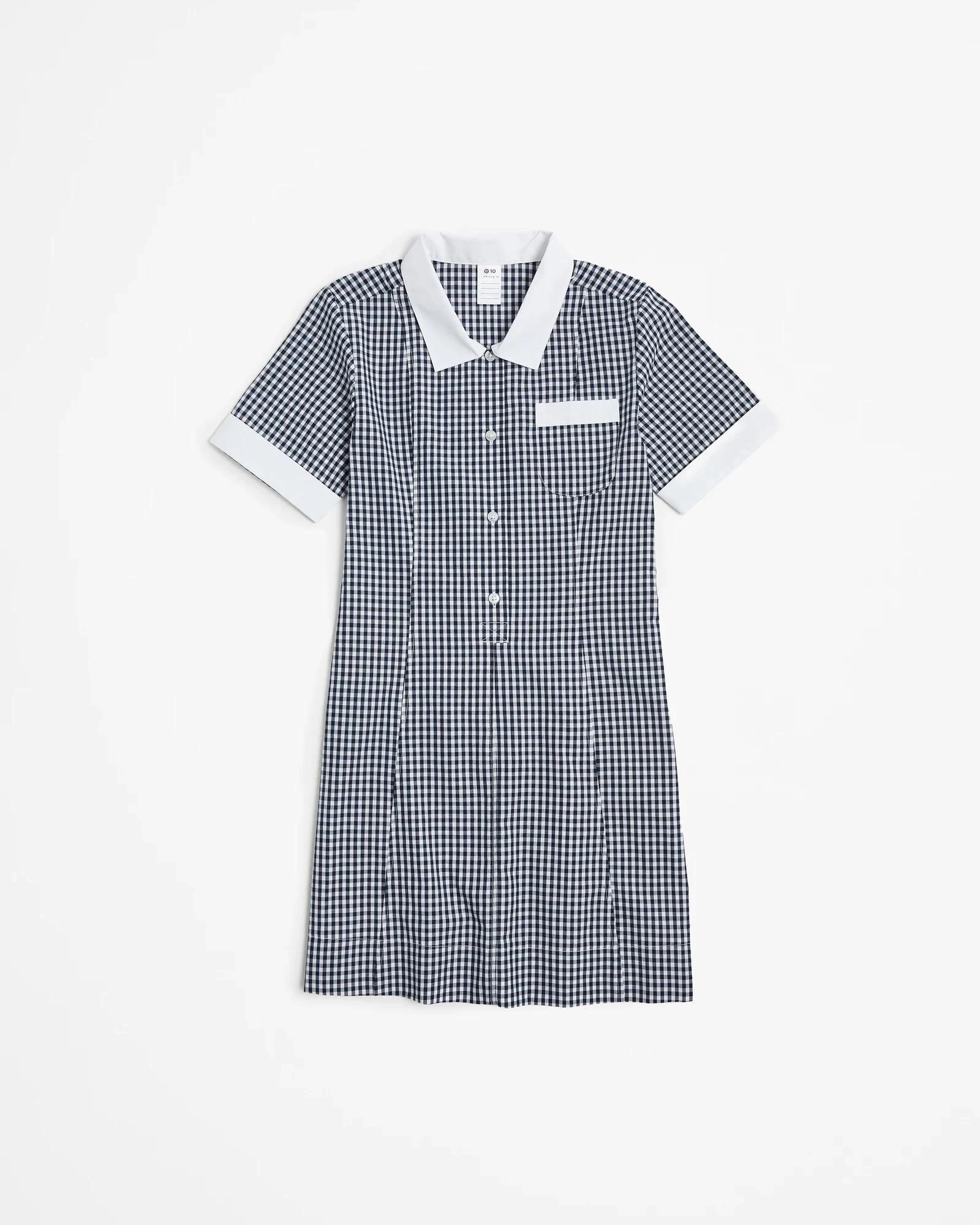 1 Target School Gingham Dress NAVY BLUE, 1 of 5