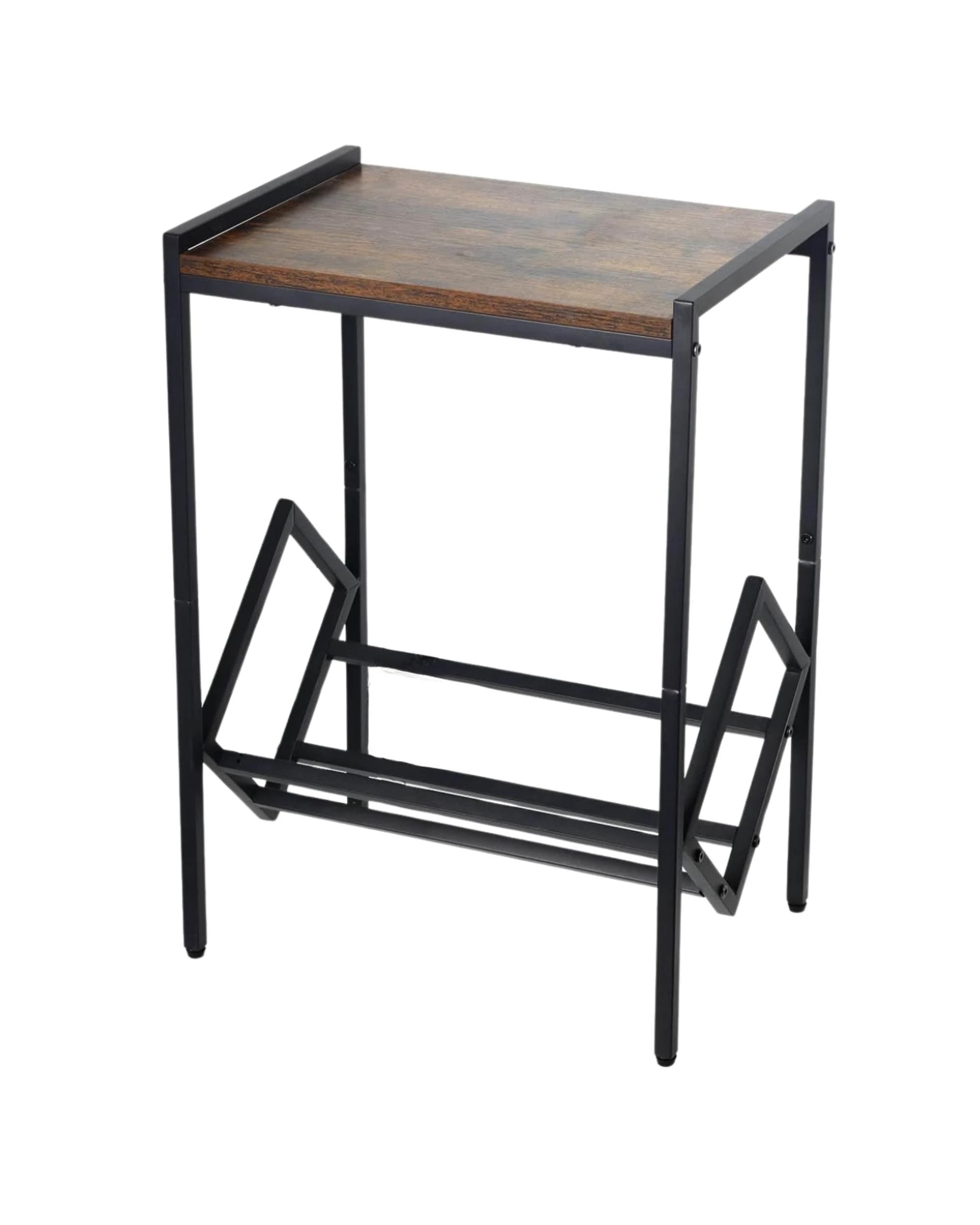 1 Social Hike Turntable Player Stand & Vinyl LP Record Album Storage - Black, 1 of 2