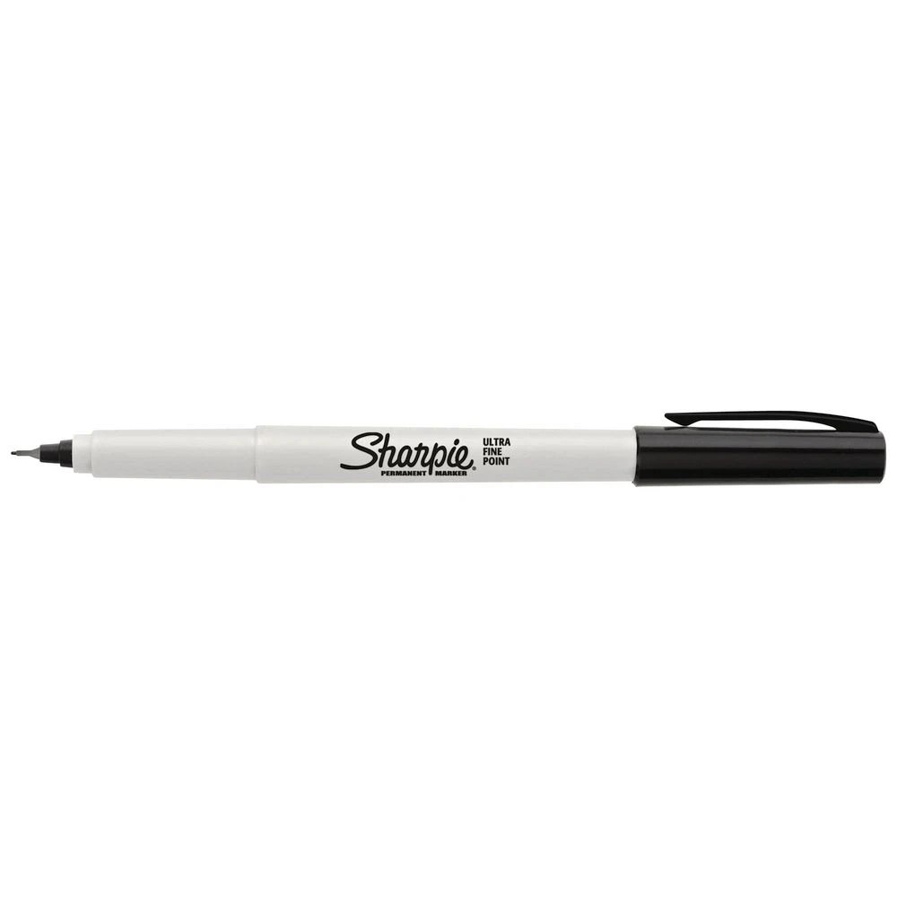 2 Sharpie Ultra Fine Permanent Markers Black 2 Pack, 2 of 6