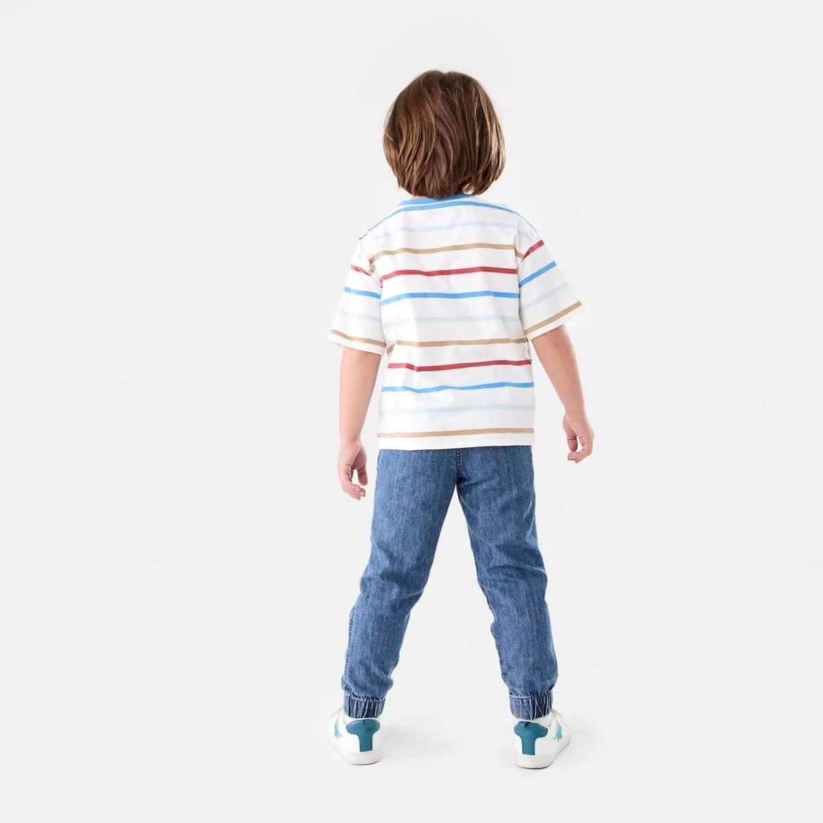 6 Stripe T-shirt THICK AND THIN MULTI STRIPE, 6 of 6