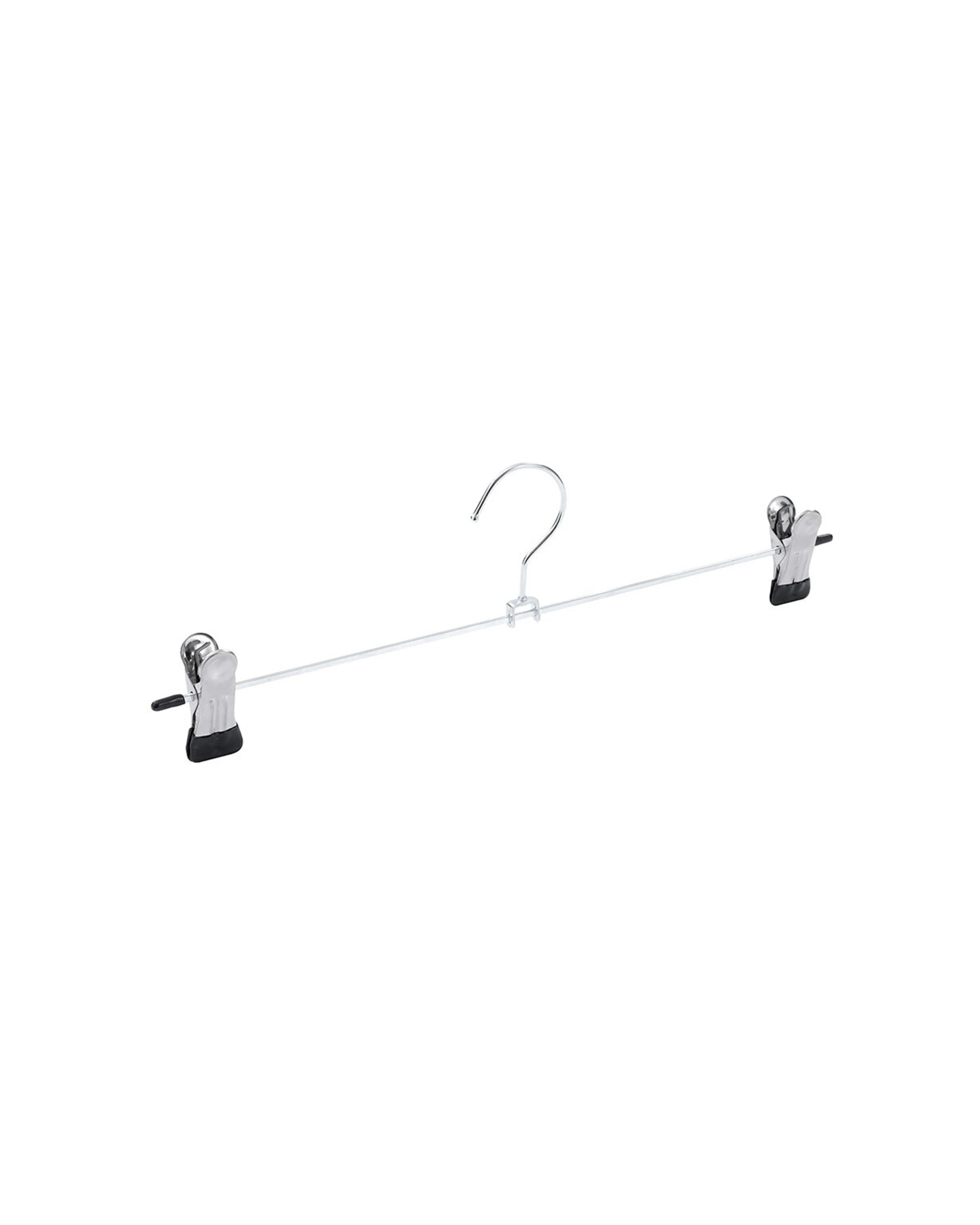 3 5pc Boxsweden Durable Metal 35cm Adjustable Pants/skirt Clip Hangers Silver
 - Silver, 3 of 5