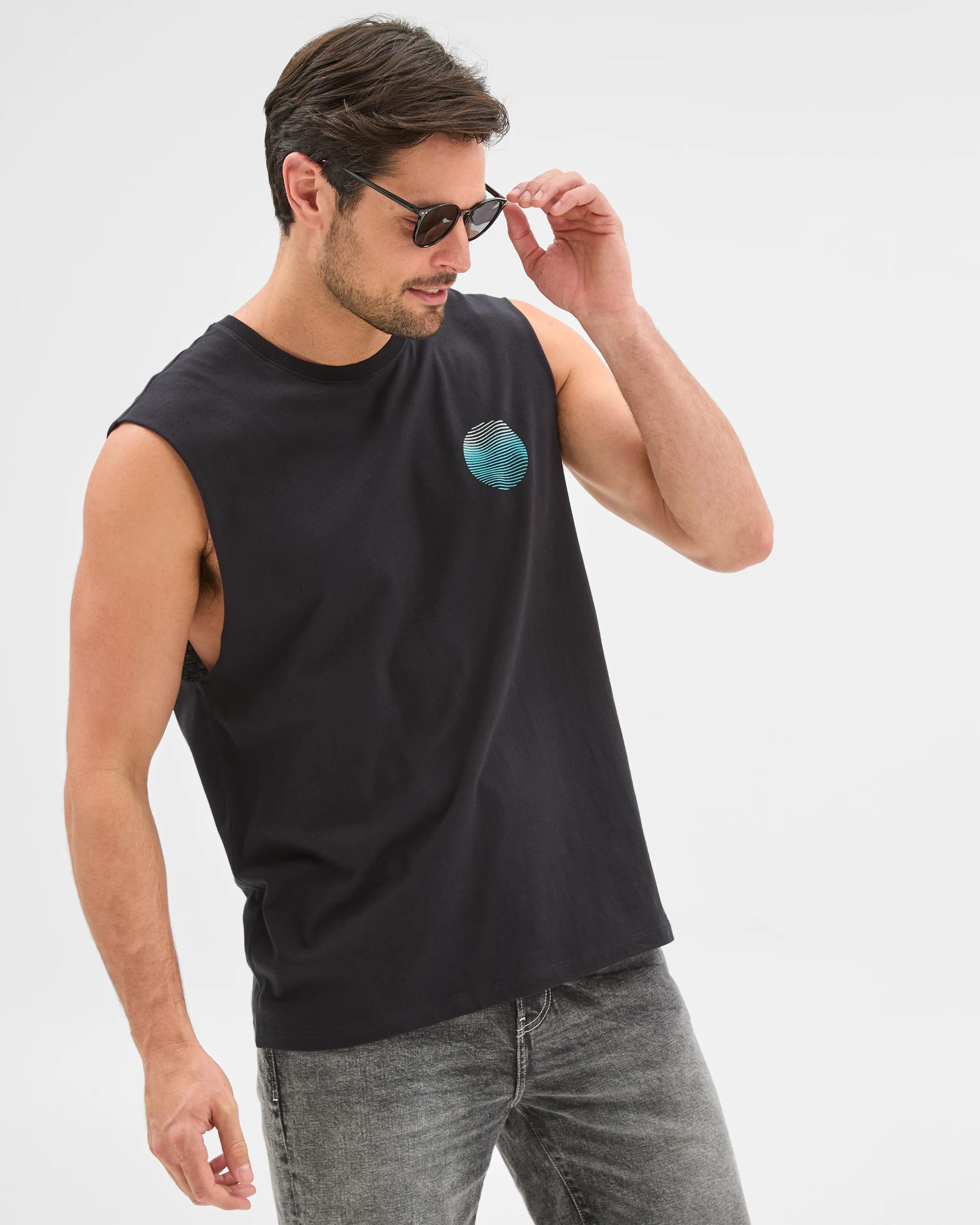 3 Target Australian Cotton Tank Top BLACK, 3 of 6