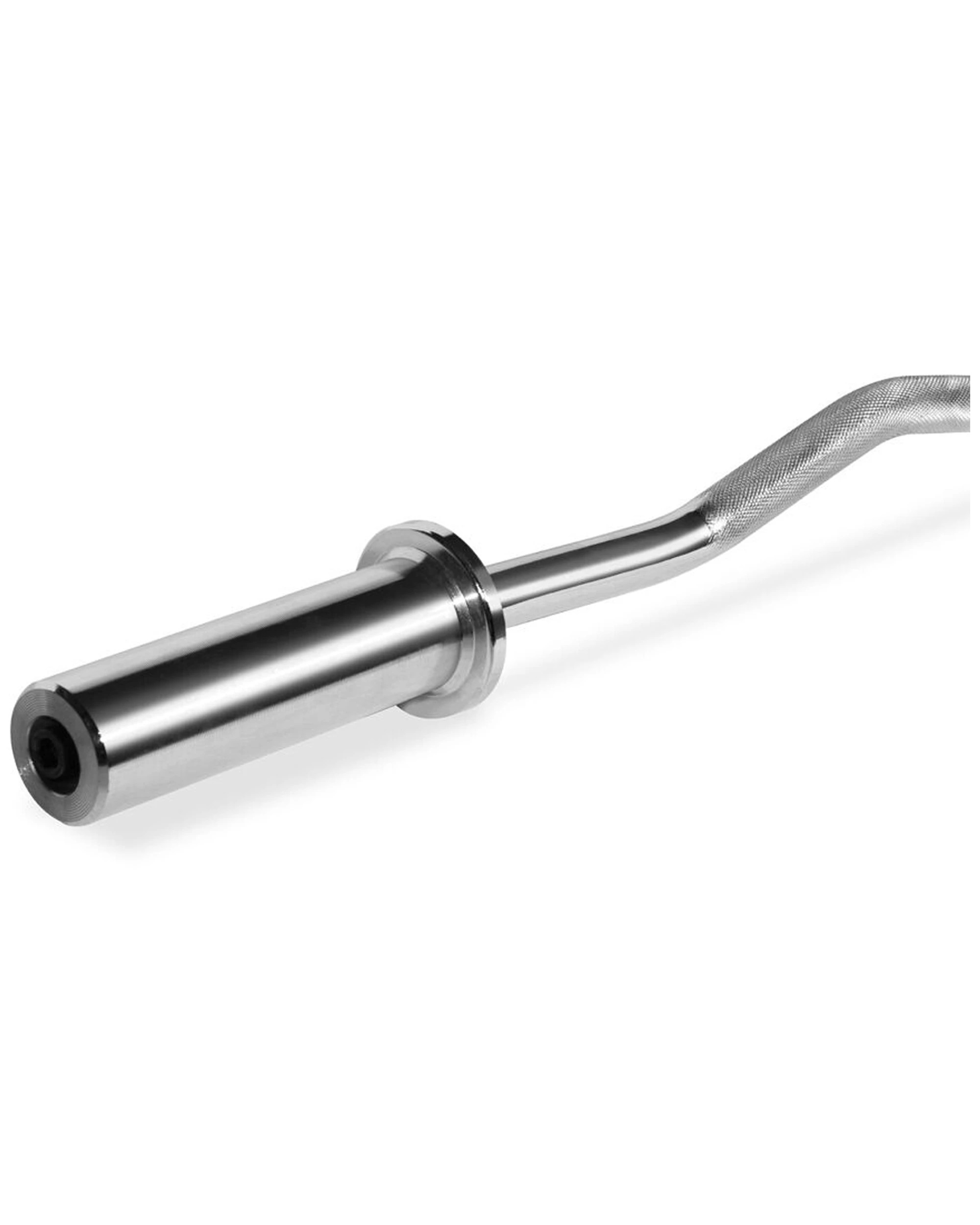 3 BODYWORX Olympic Curl Bar V2 47in Heavy Duty Steel 50mm Bar Ends 80kg Capacity - Silver, 3 of 3