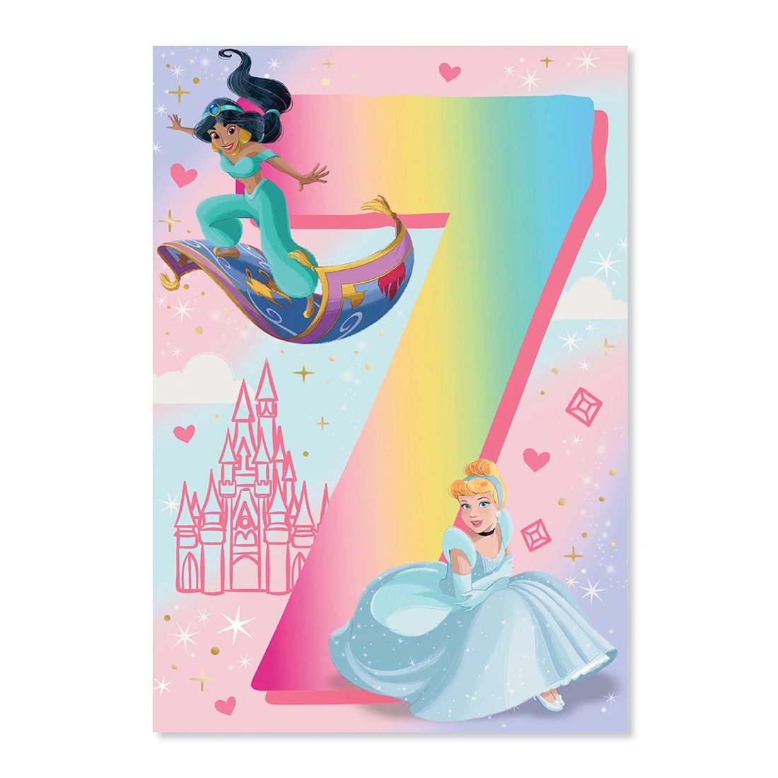 3 Connections from Hallmark 7th Birthday Card - Disney Princess, 3 of 3