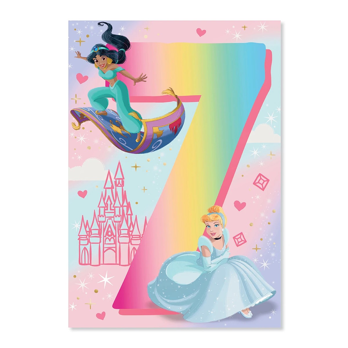 3 Connections from Hallmark 7th Birthday Card - Disney Princess, 3 of 3