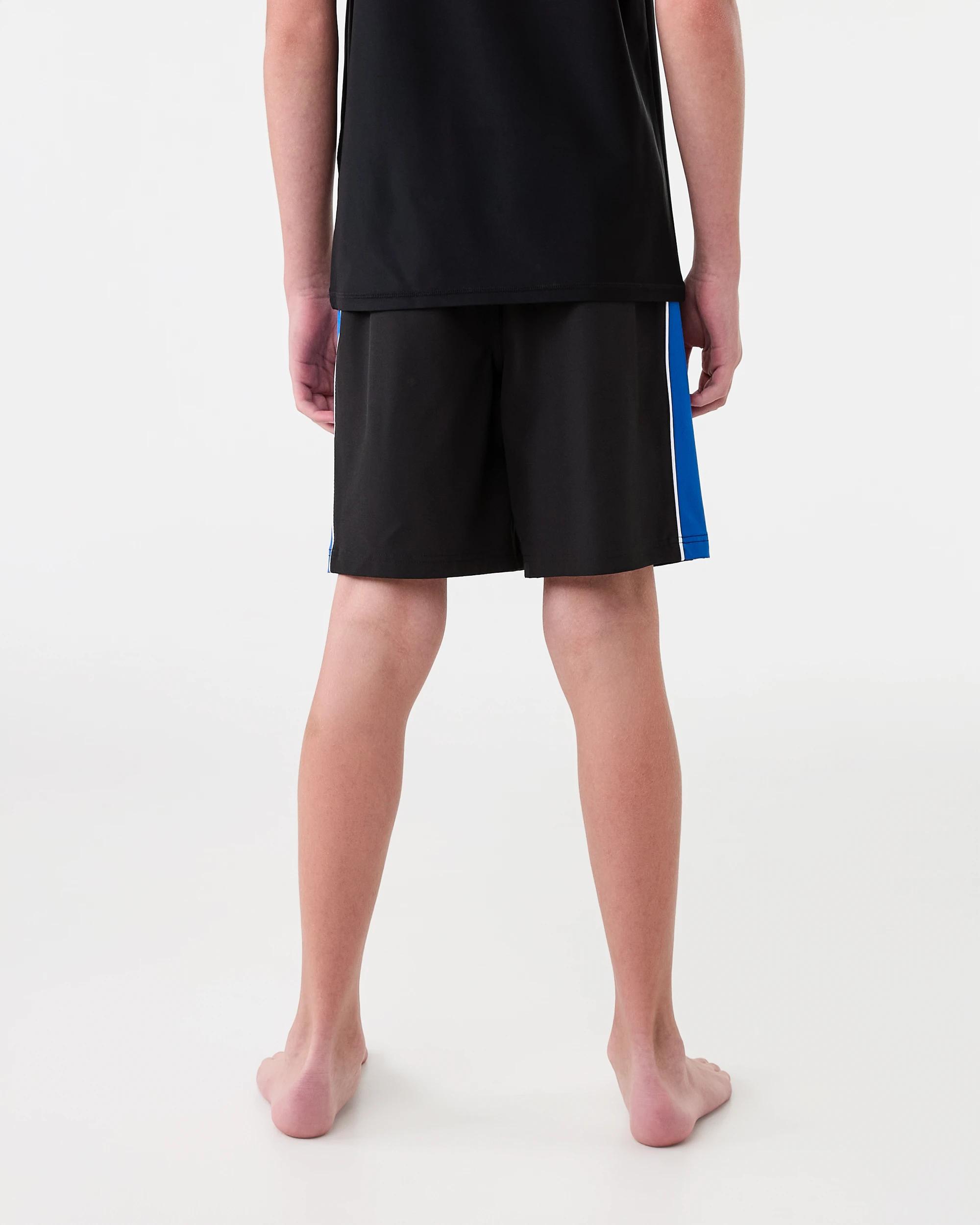 2 Longline Panelled Swim Shorts Black, 2 of 6