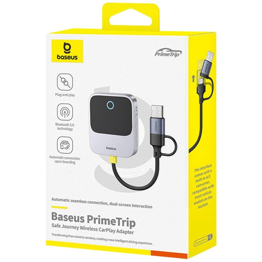 5 Baseus Safe Journey  Wireless CarPlay Adapter Black, 5 of 5