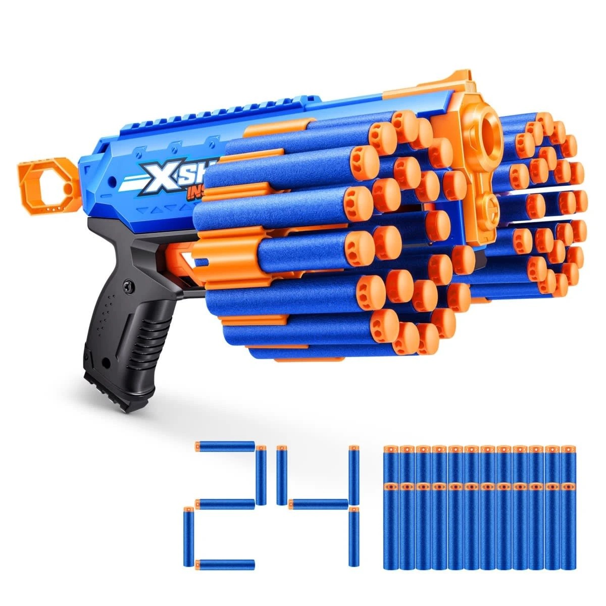 2 Zuru X-Shot Insanity Manic Blaster 24 Darts, 2 of 10