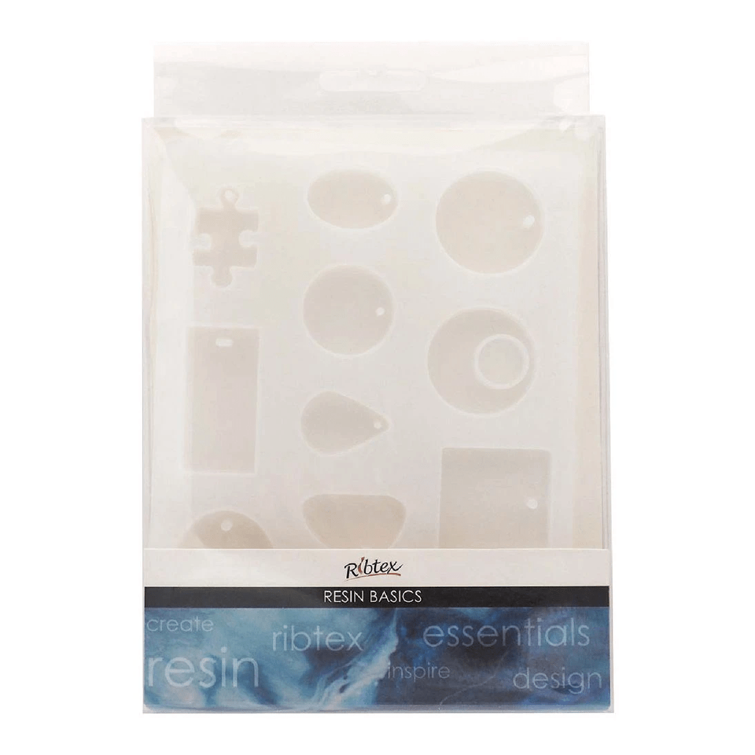 1 Ribtex UV Resin Silicone Mould Pendant Shapes, 1 of 2