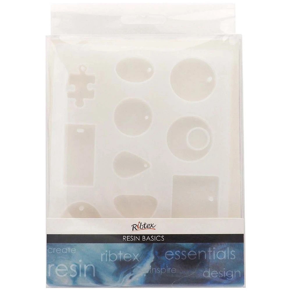 1 Ribtex UV Resin Silicone Mould Pendant Shapes, 1 of 2