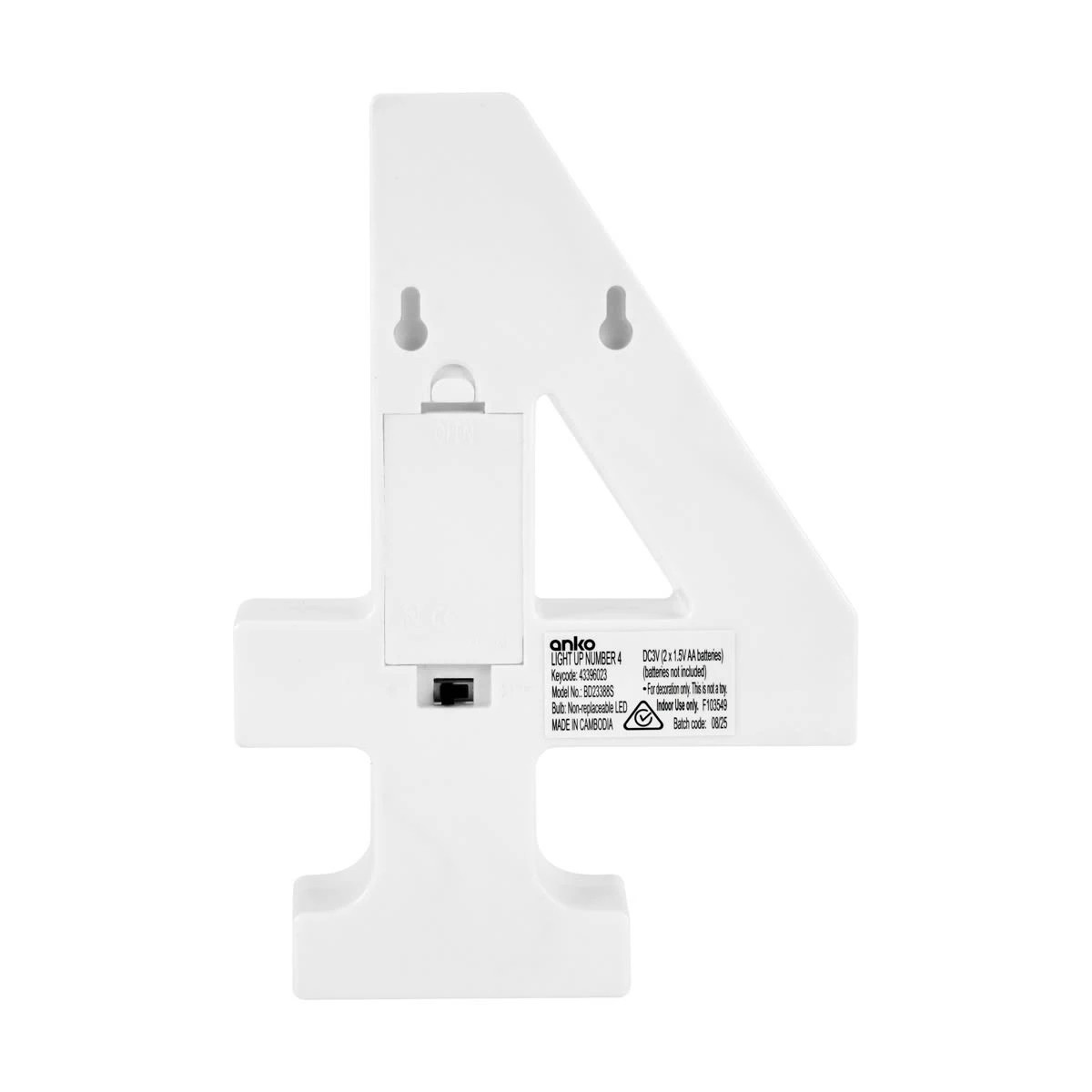 3 Light Up Number - 4, 3 of 5