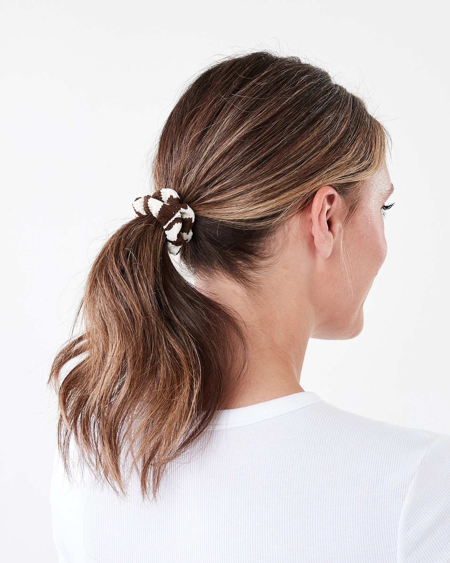 4 5 Pack Stripe Mini Hair Scrunchies, 4 of 5