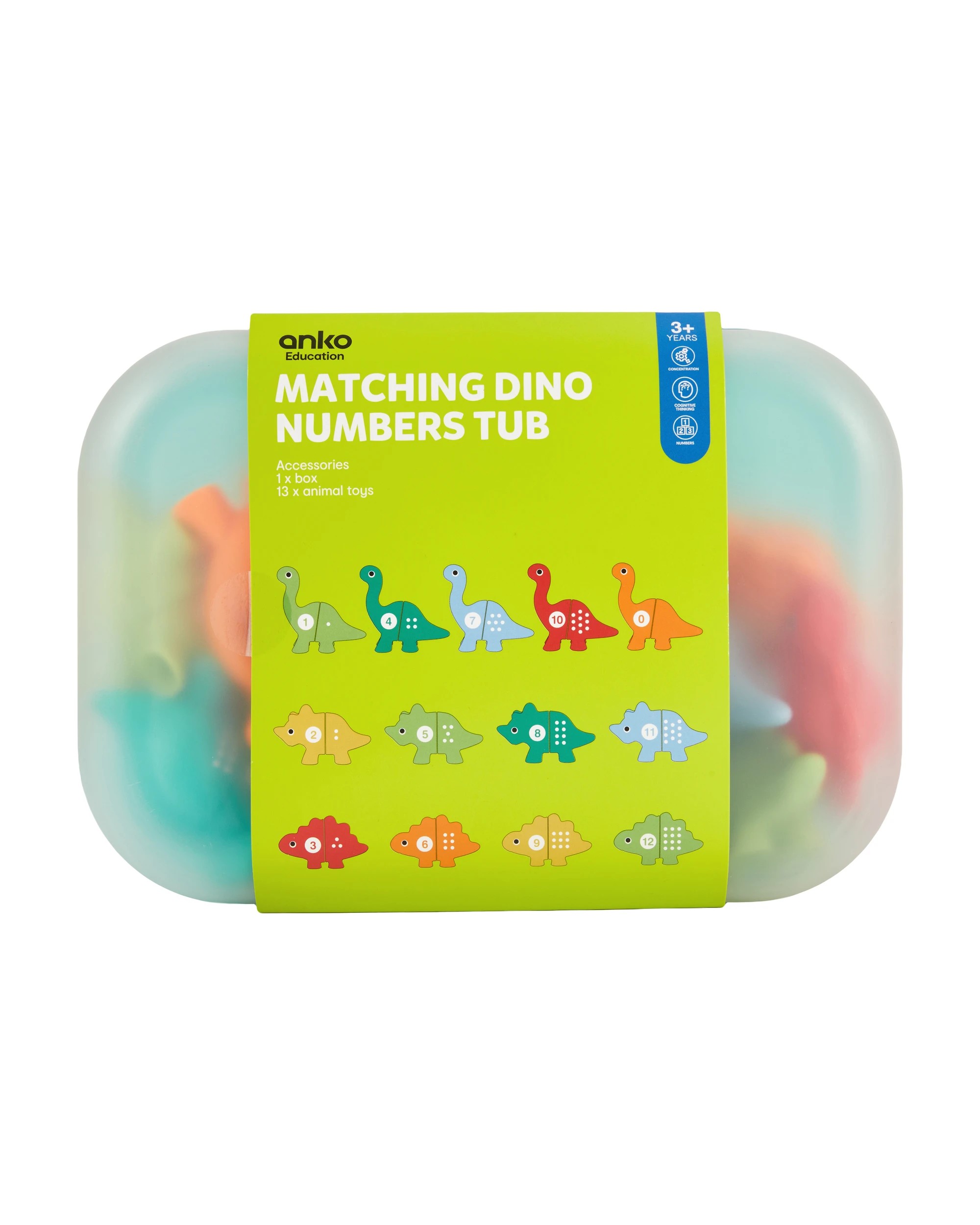5 Matching Dino Numbers Tub, 5 of 5