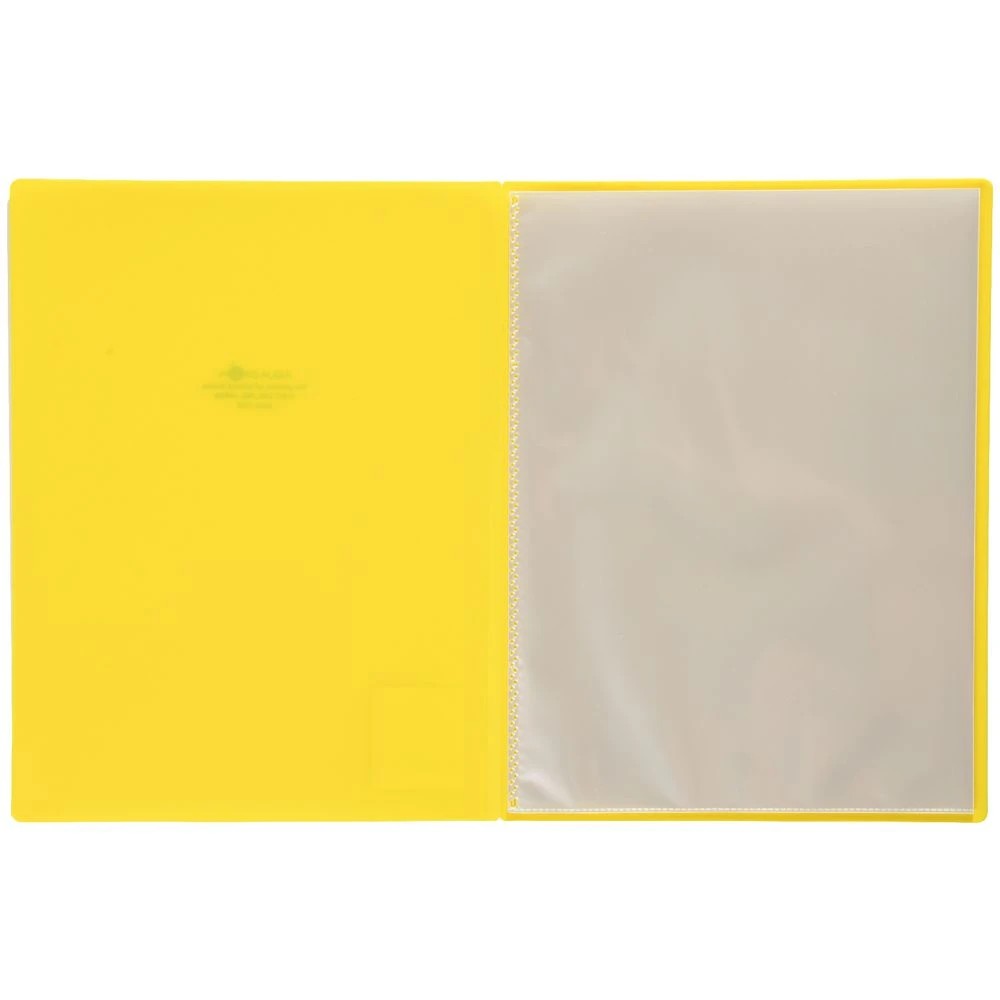 3 Aqua Drops Display Book A4 10 Pockets Vivid Yellow, 3 of 4