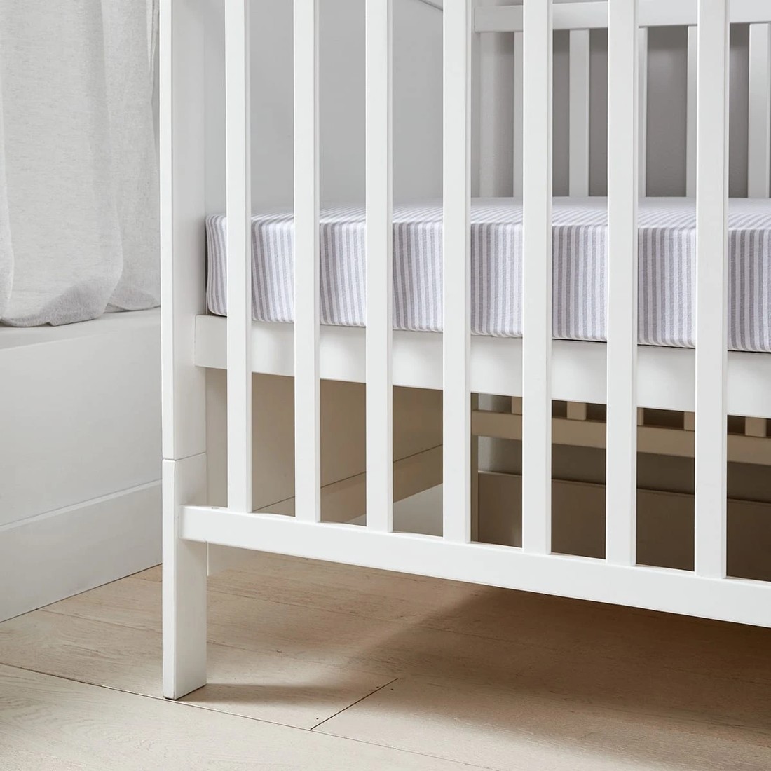 9 2-in-1 Wooden Cot - White, 9 of 11