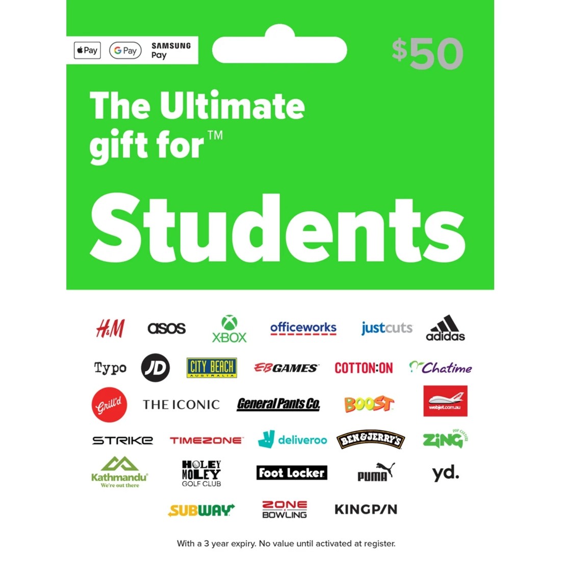 1 The Ultimate Students $50 Gift Card, 1 of 1