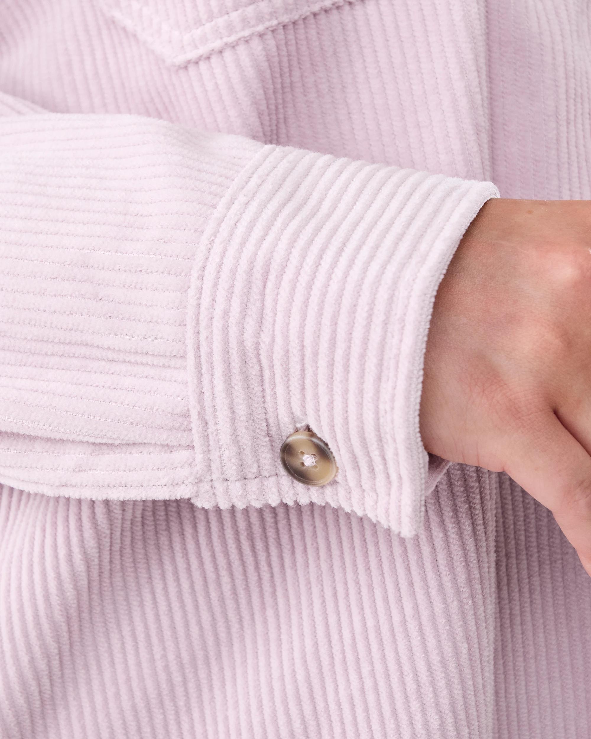 7 Long Sleeve Corduroy Shirt Soft Prpl, 7 of 8