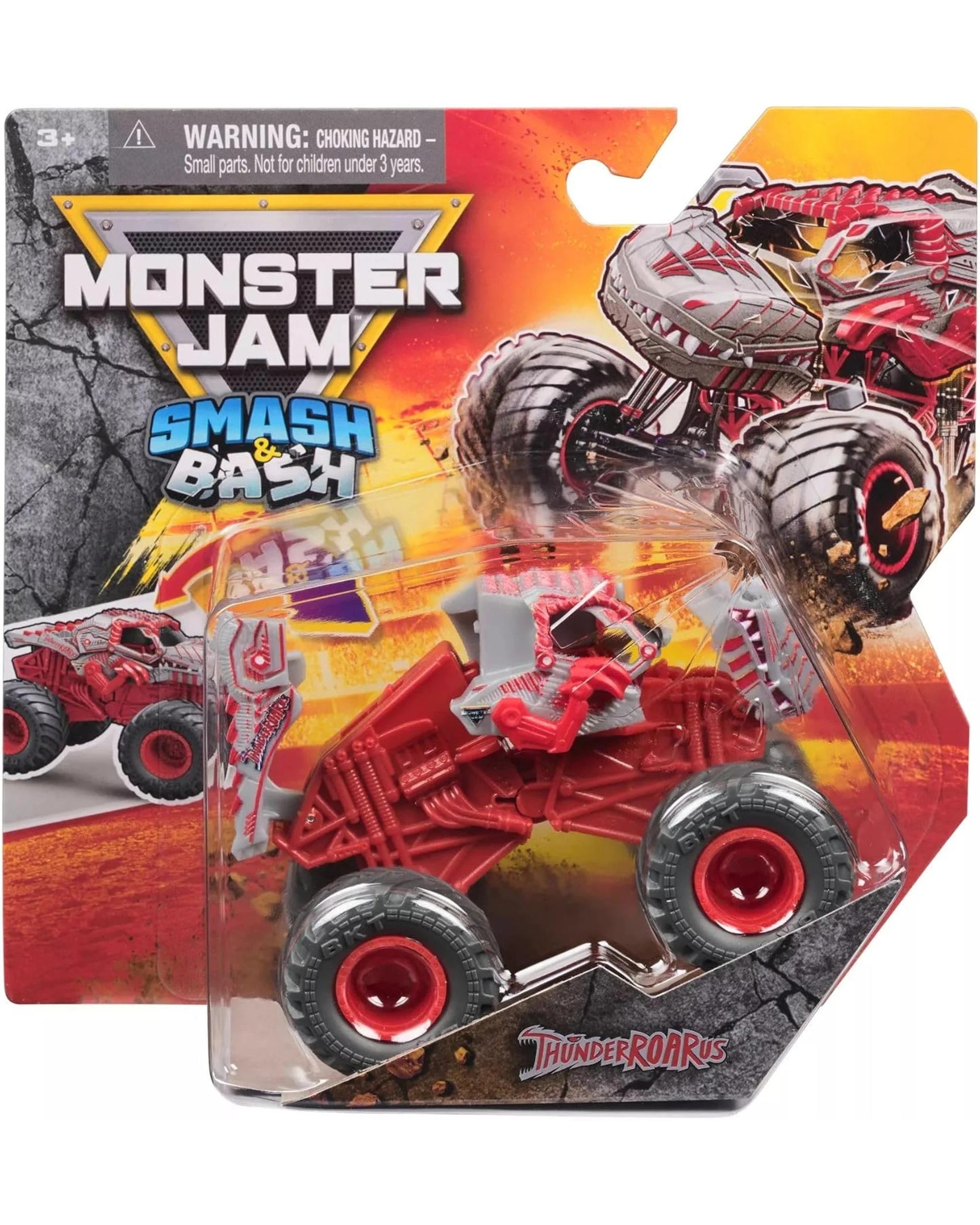 1 Monster Jam Smash and Bash Series 3 Thunderroarus 1:64 Scale, 1 of 4