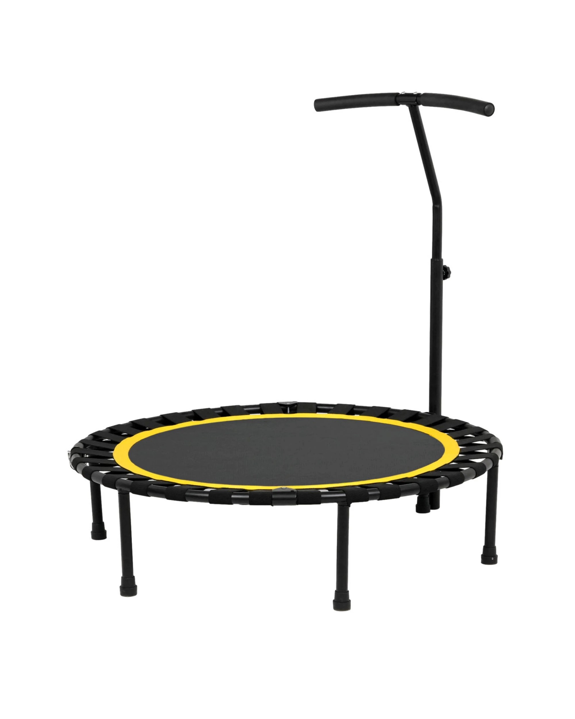 2 Advwin 50 inch Rebounder Mini Trampoline for Adults and Kids Indoor/Outdoor Workout Max Load 150KG Yellow, 2 of 7