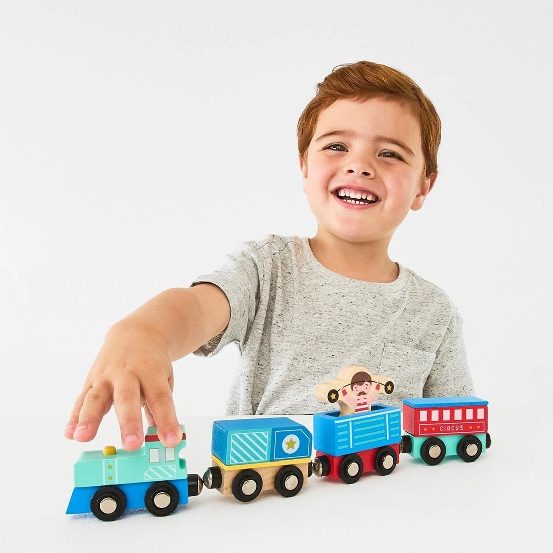 10 Wooden Train and Carriage Set - Assorted, 10 of 10