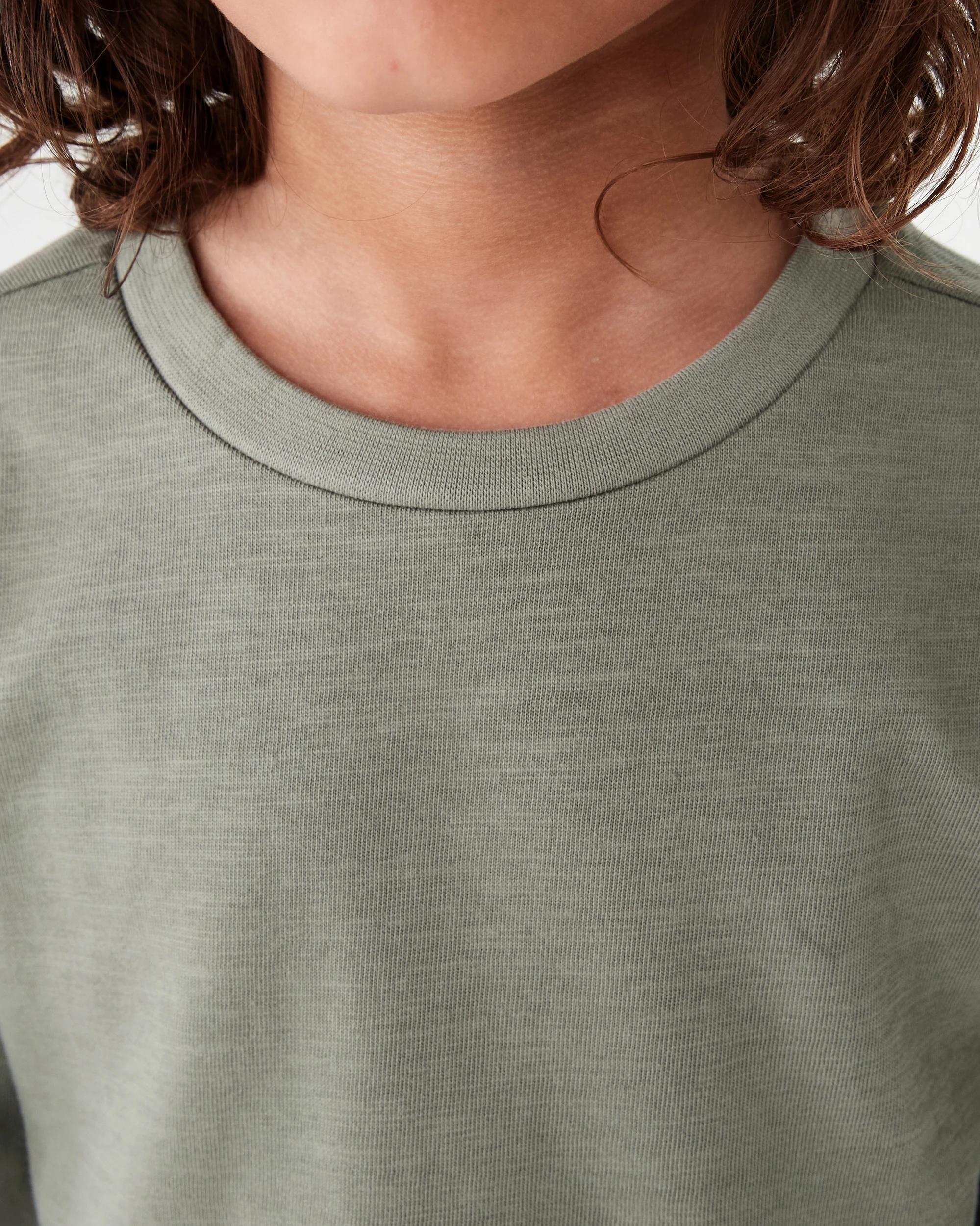 3 Long Sleeve Textured T-shirt Mnr Khk, 3 of 6