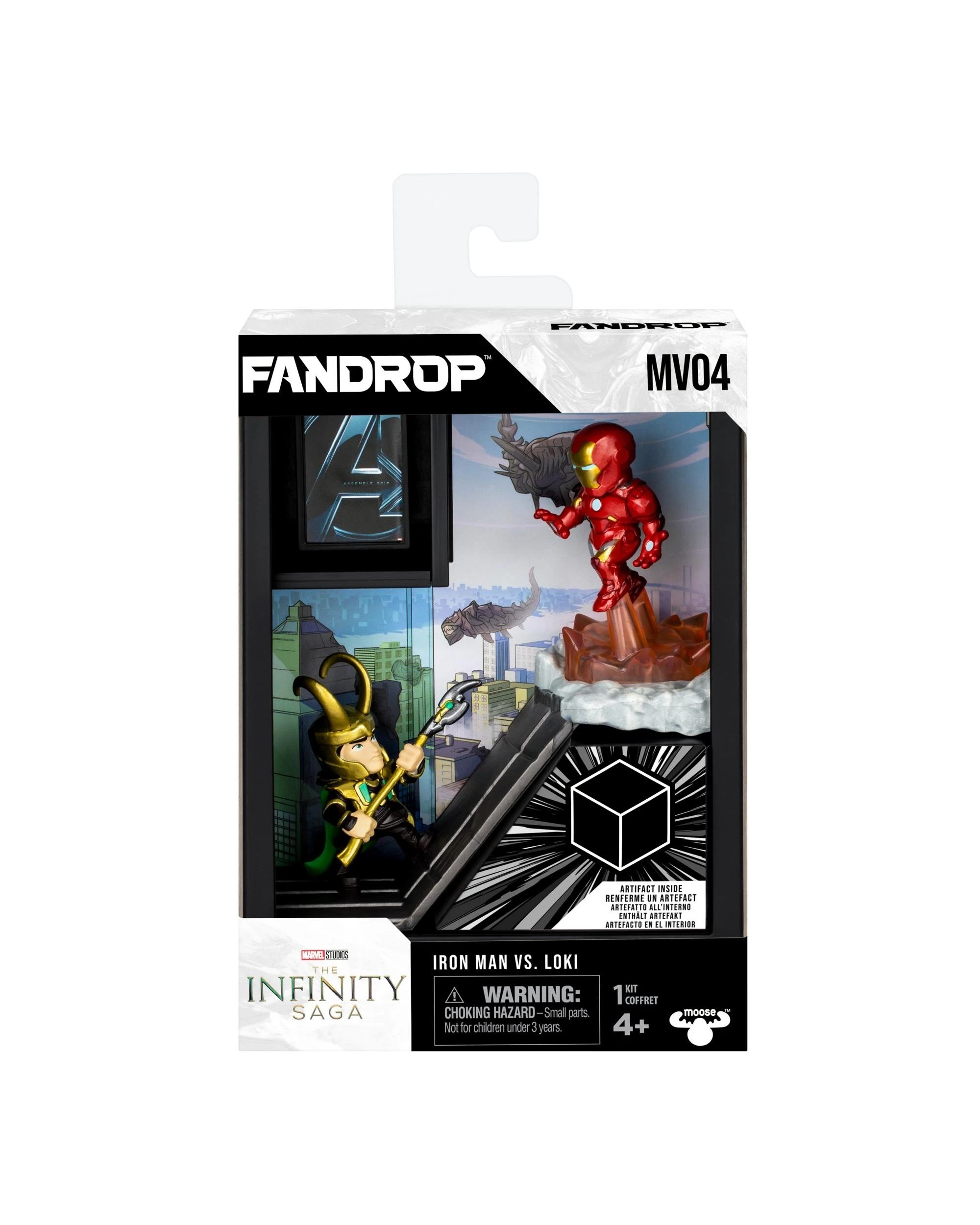 1 Fandrop Marvel MV04 Iron Man vs Loki 2 Figure Diorama, 1 of 7