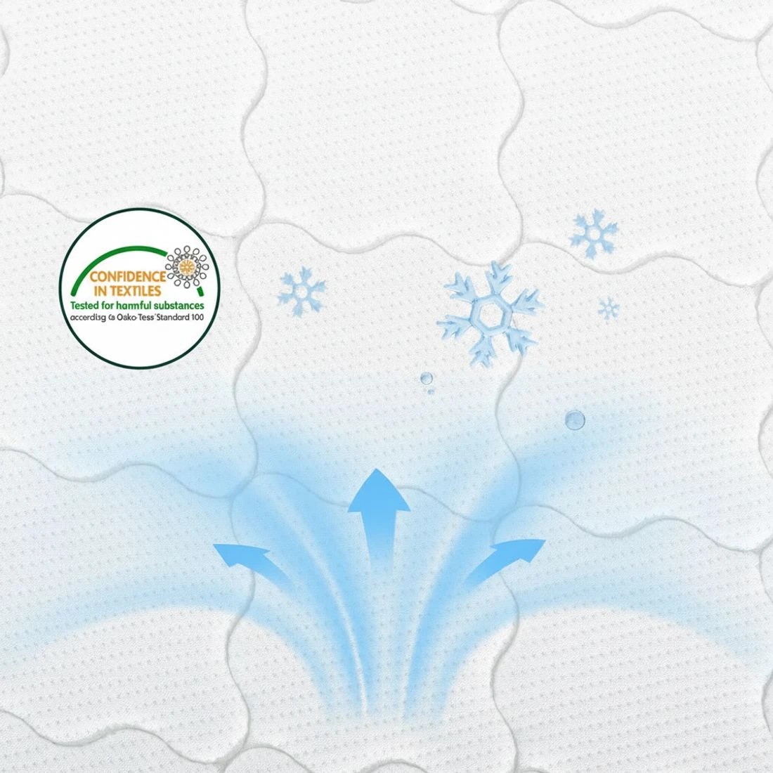 8 Giselle 25cm Memory Foam Mattress Dual Layer Zipper Cover Cool Charcoal Foam Mattresses - King Single Bed - Green, 8 of 10