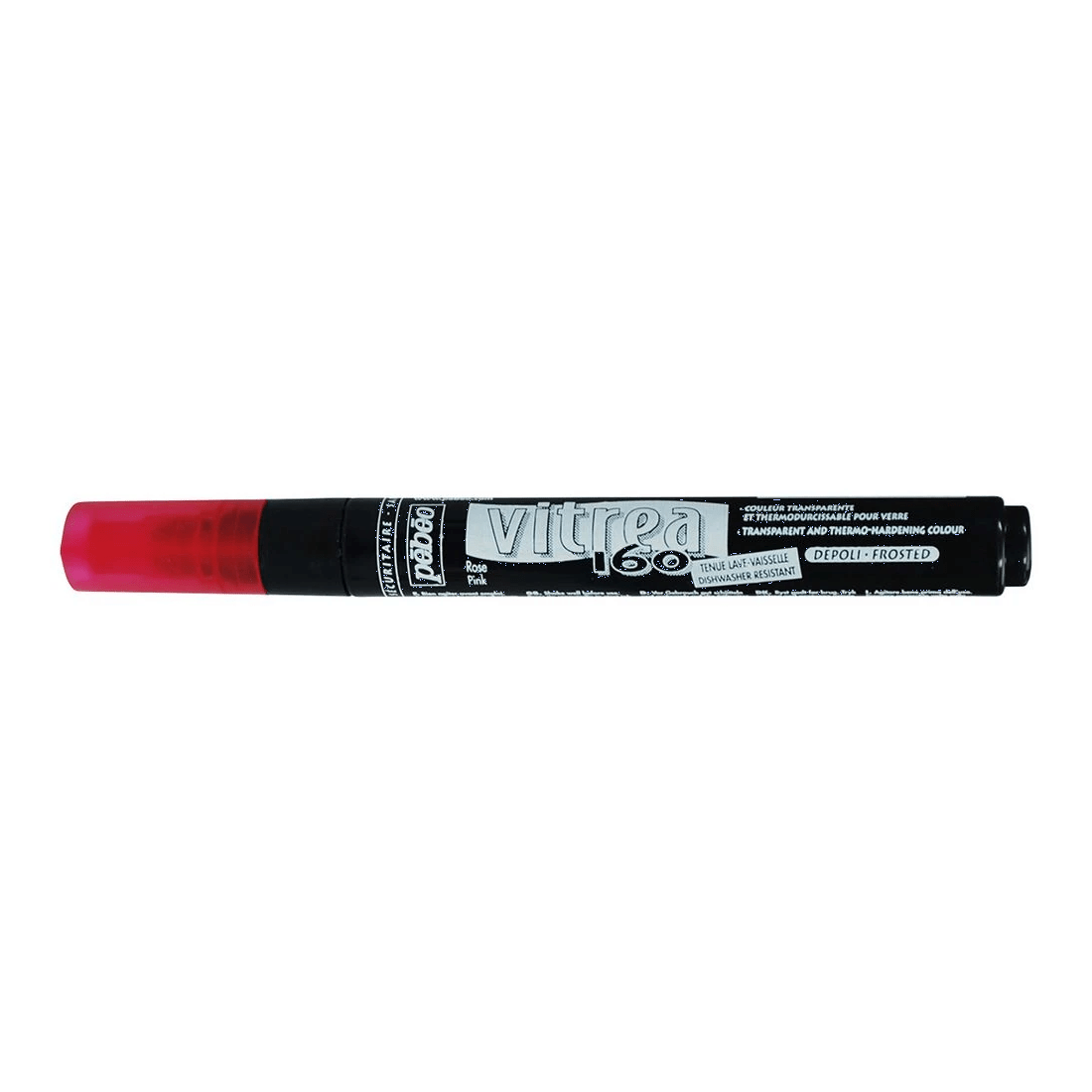 1 Pebeo Vitrea 160 Frosted Glass Paint Marker Pink, 1 of 2