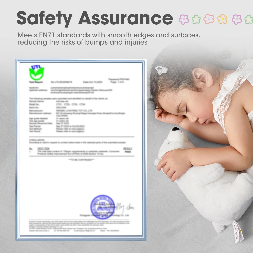 3 Playpals Kids Climb Crawl Foam Play Set 5PC Soft Playset Activity Toys - Grey, 3 of 3