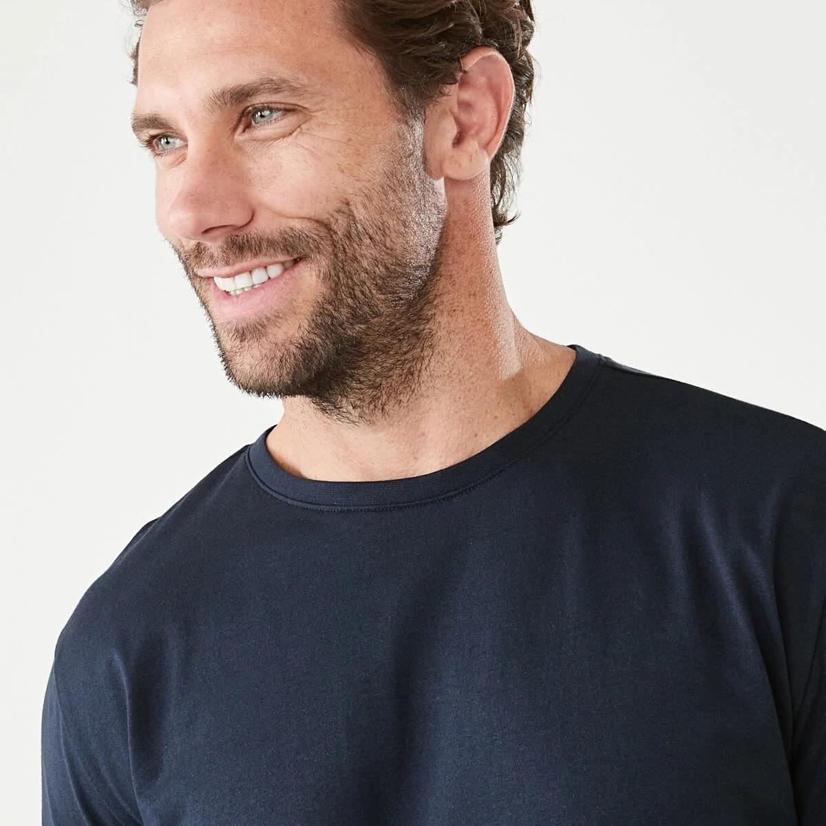 4 Plain Crew Neck T-shirt BLUE NIGHTS, 4 of 6
