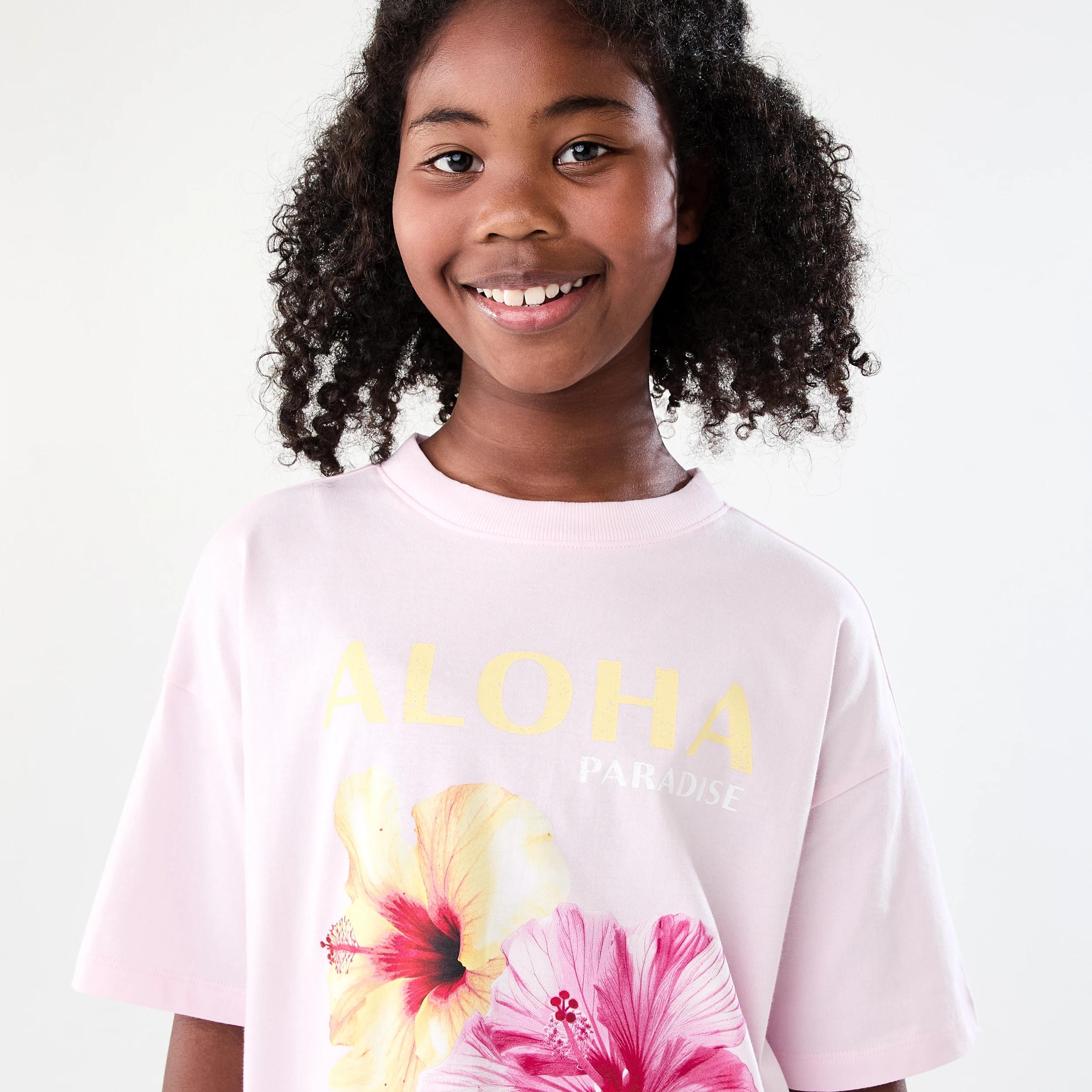3 Oversized T-shirt Pnk Floral, 3 of 7