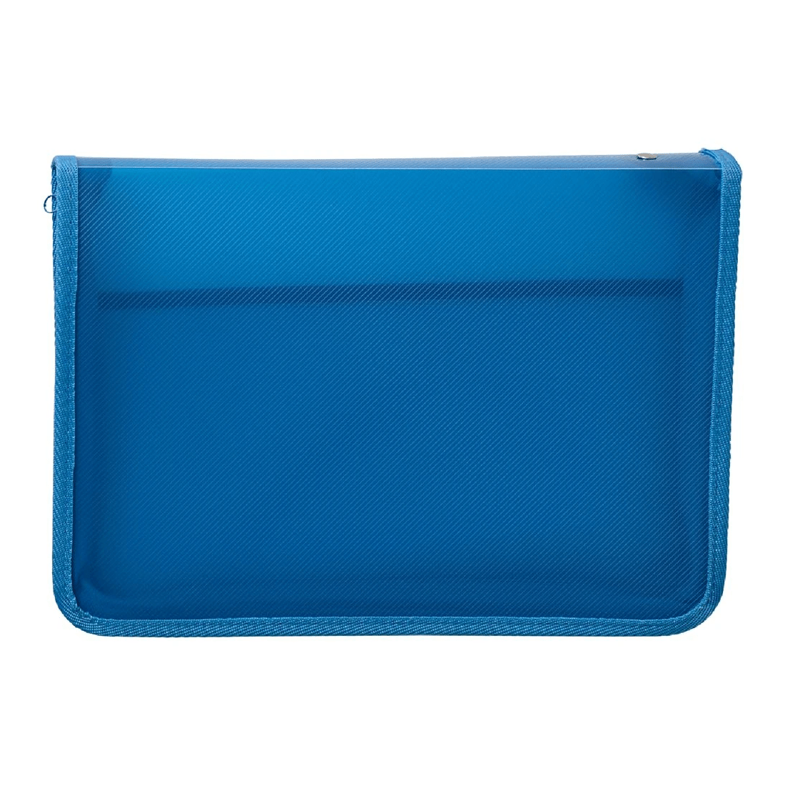 1 Ausinc A4 Zipped Document Folder Blue, 1 of 7