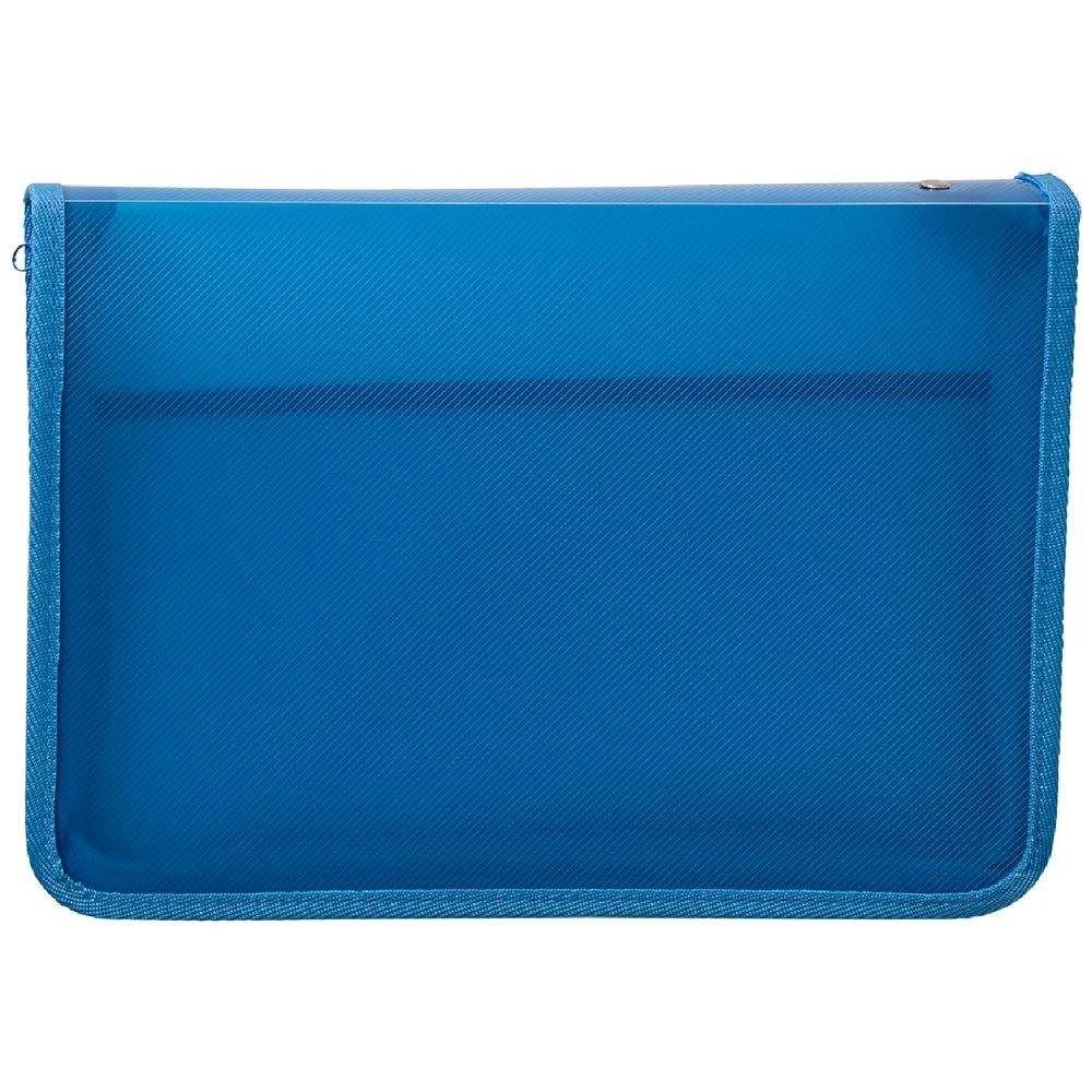 1 Ausinc A4 Zipped Document Folder Blue, 1 of 7