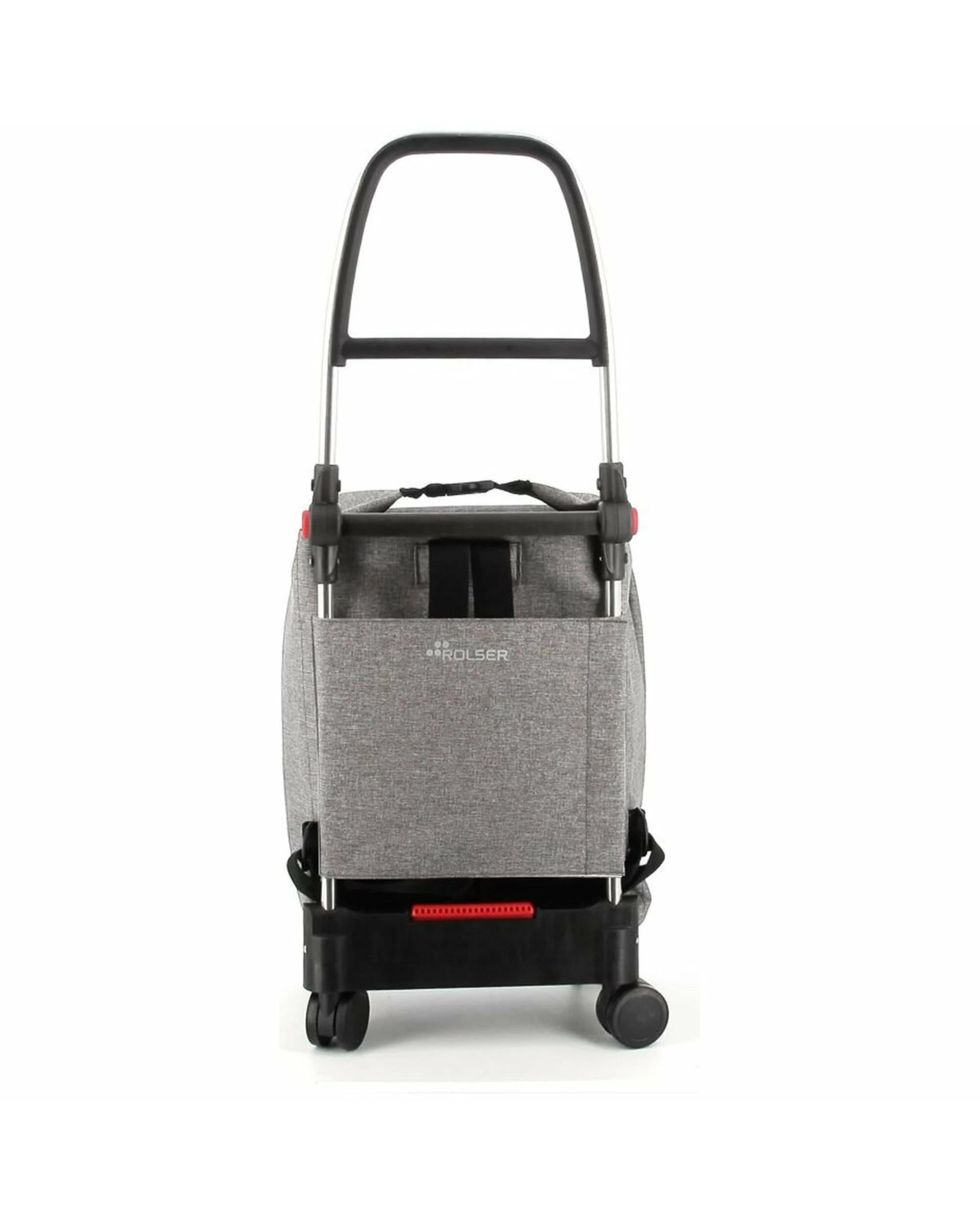 3 Rolser One Tweed TShop Foldable 4 Wheel Swivelling Trolley Grey, 3 of 5