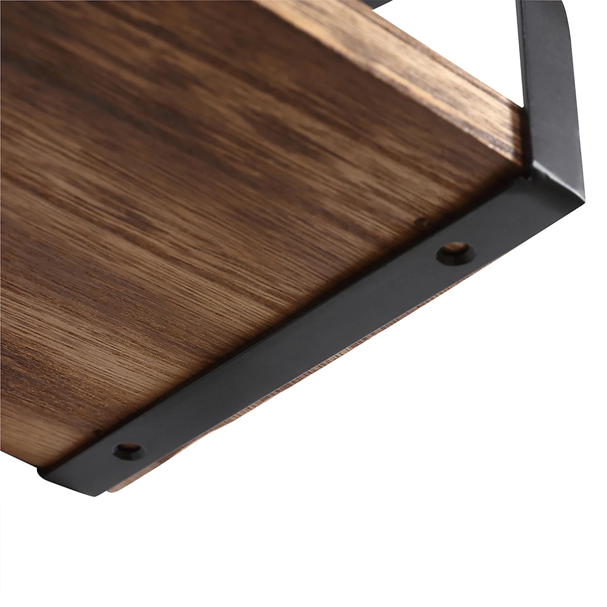 4 Levede 3Pcs Wall Mount Floating Bookshelf - Brown, 4 of 6