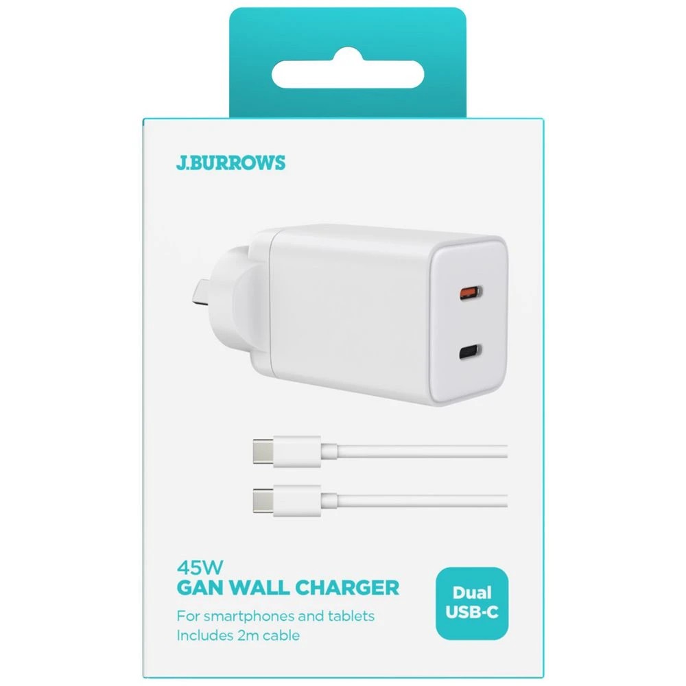 4 J.Burrows 45W GaN Dual USB-C Wall Charger, 4 of 5