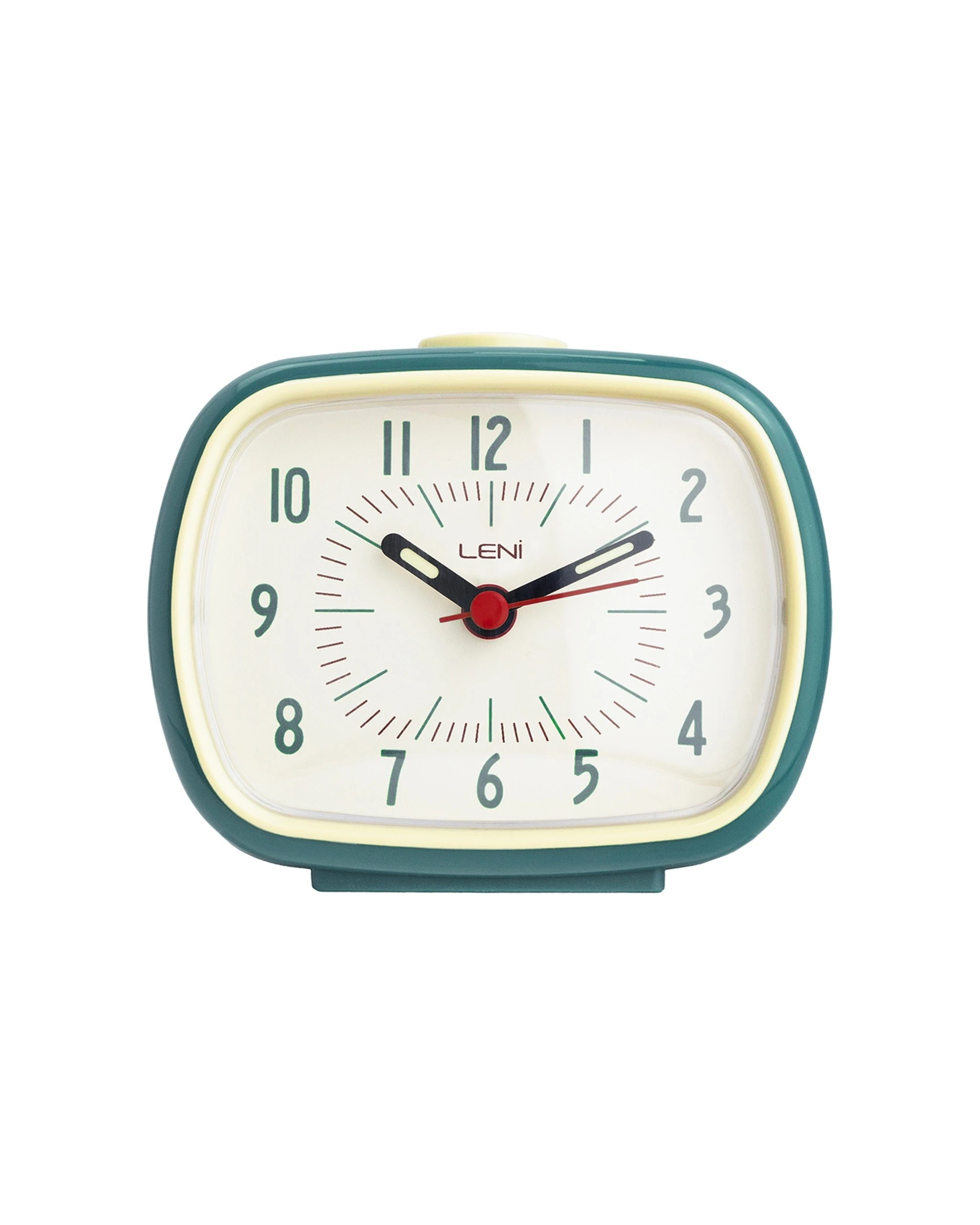 1 Leni Retro 9cm Alarm Clock Luminescent Hands Audible Beep-Beep Alarm - Blue, 1 of 7
