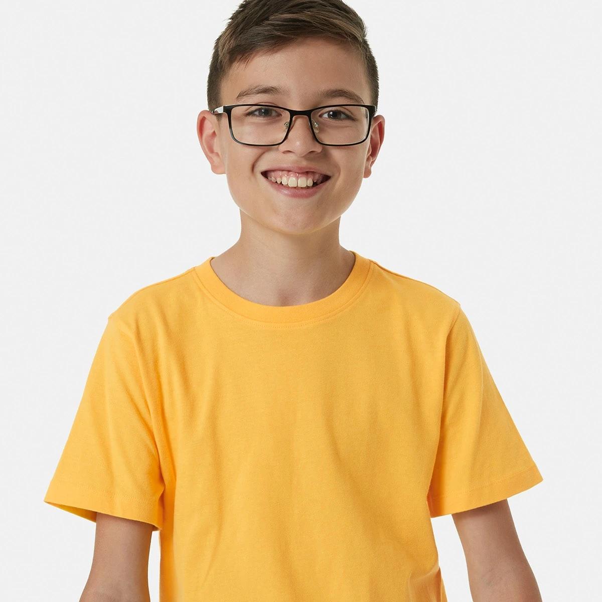 3 Short Sleeve Plain T-shirt LEMON CHROME, 3 of 8