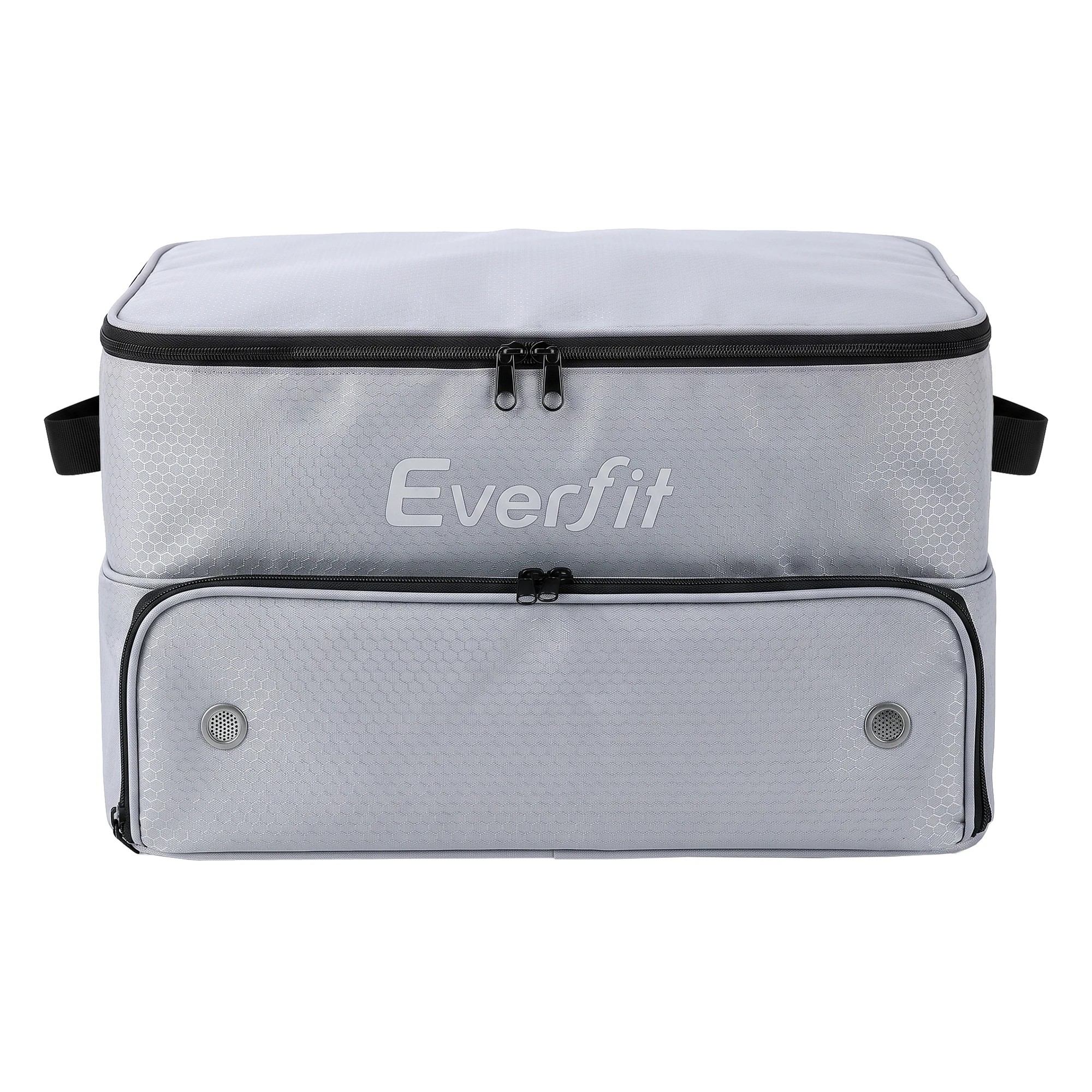 3 Everfit Golf Trunk Organizer for Car, 2-Tier Golf Storage Bag with Ventilated Shoe Compartment - Grey, 3 of 8