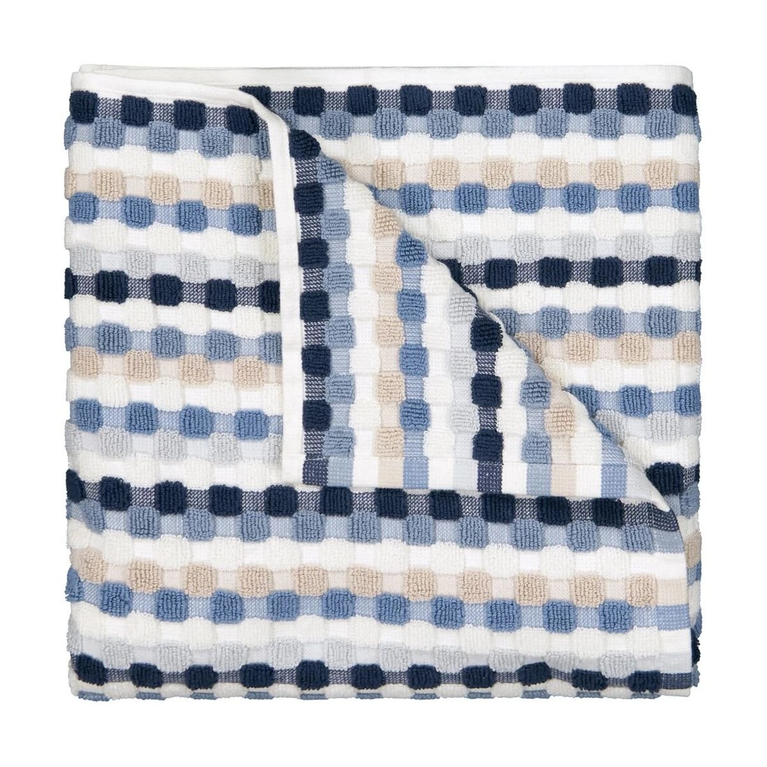 1 Blue Popcorn Cotton Bath Towel, 1 of 6