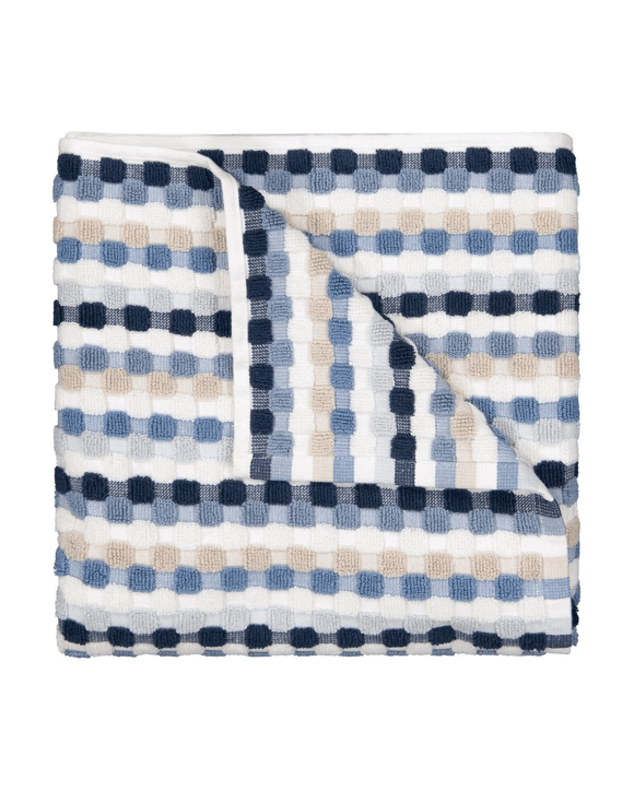 Blue Popcorn Cotton Bath Towel