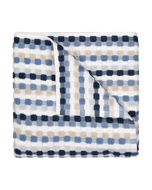 Blue Popcorn Cotton Bath T