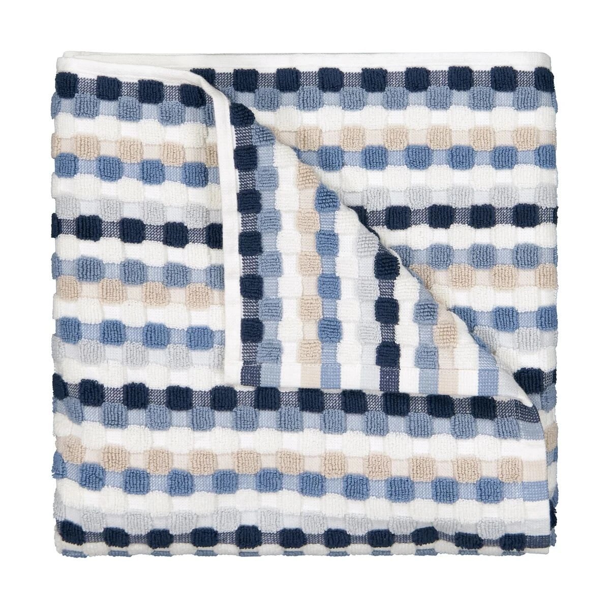 1 Blue Popcorn Cotton Bath Towel, 1 of 6