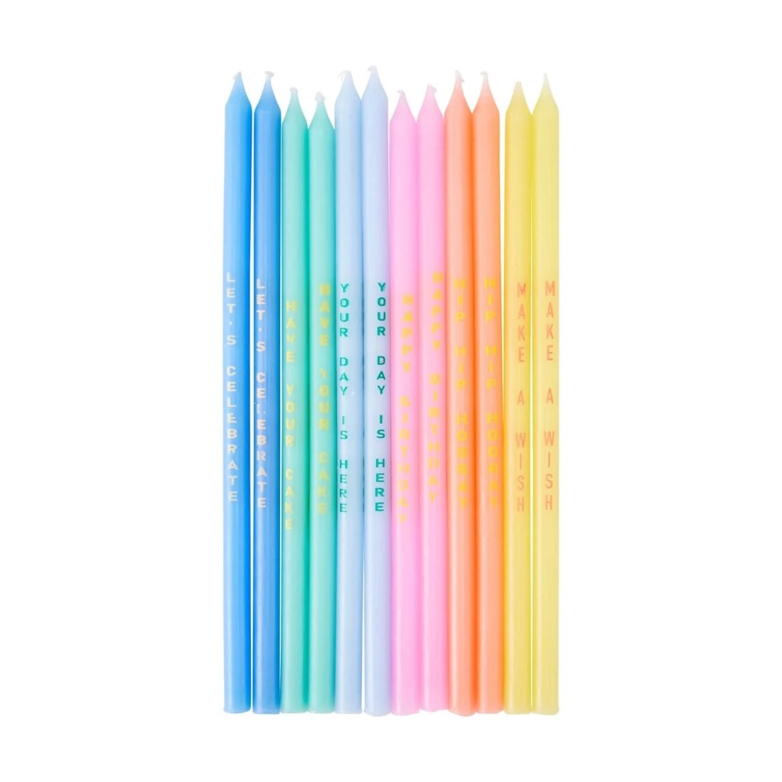 1 12 Pack Tall Celebration Candles, 1 of 4