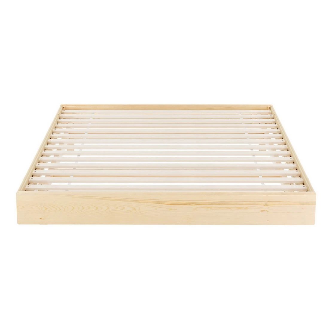 3 Artiss Bed Frame Queen Size Floating LED Wooden Bed Base ODIN - Brown, 3 of 7