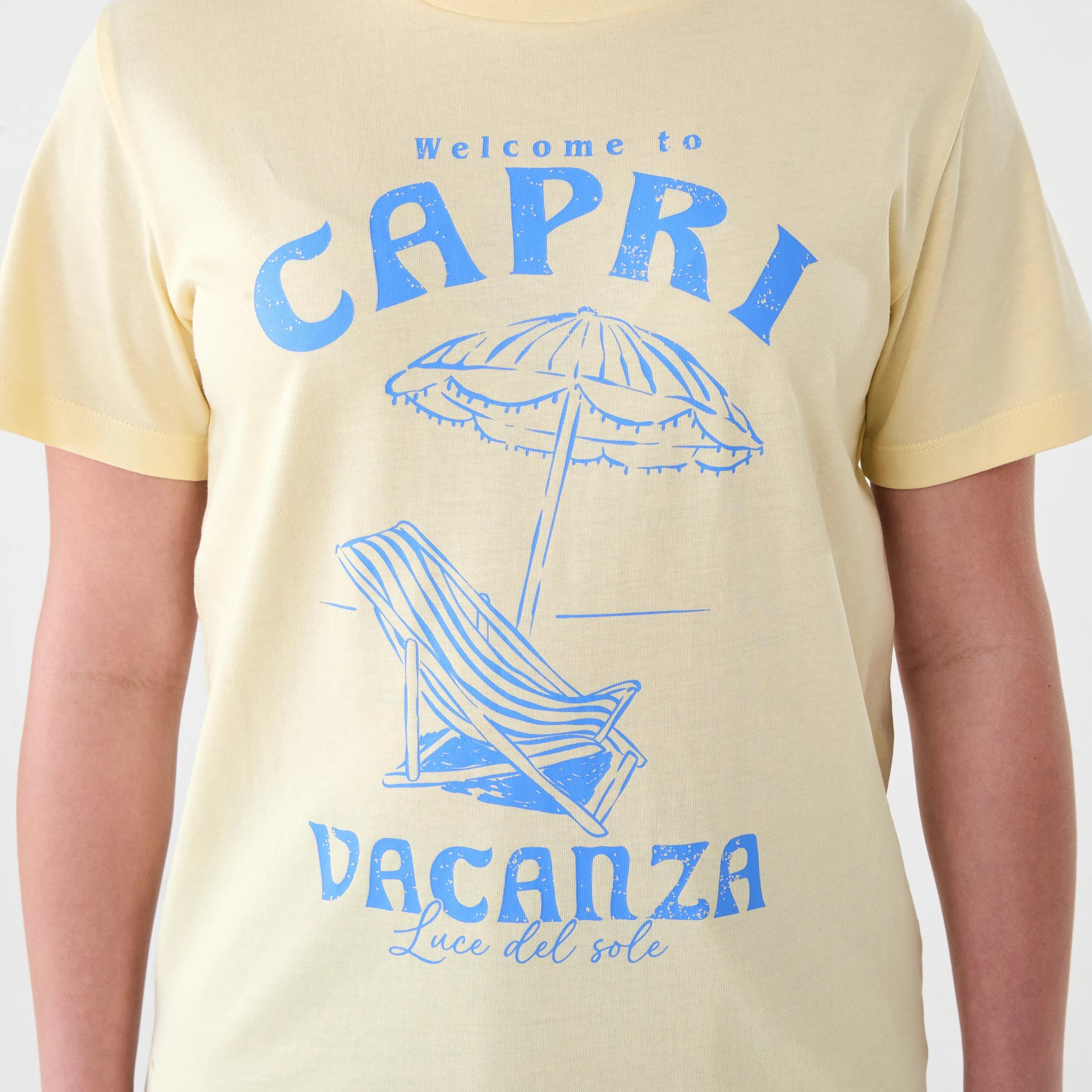 4 Short Sleeve Print T-shirt Ylw Slogan, 4 of 6