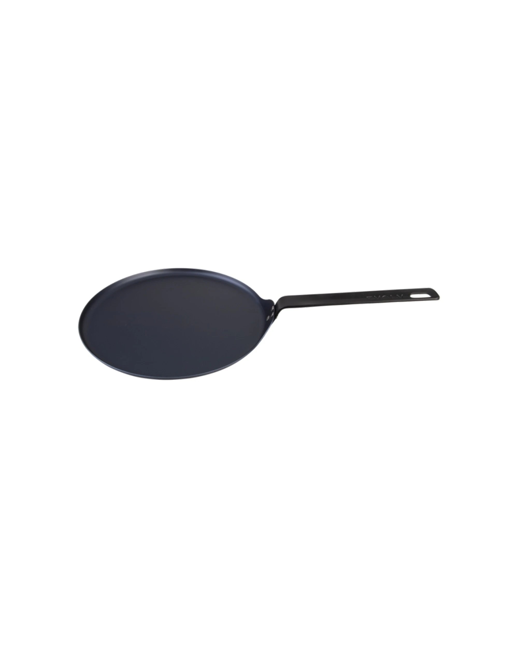 2 Evolv Pre-Seasoned Carbon Steel Crepe Roti Pan Heavy Gauge Cookware 28cm - Black, 2 of 4