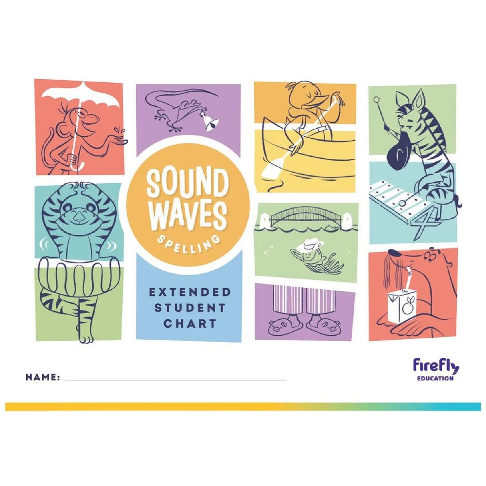 1 Sound Waves Spelling Extended A3 Student Chart, 1 of 1